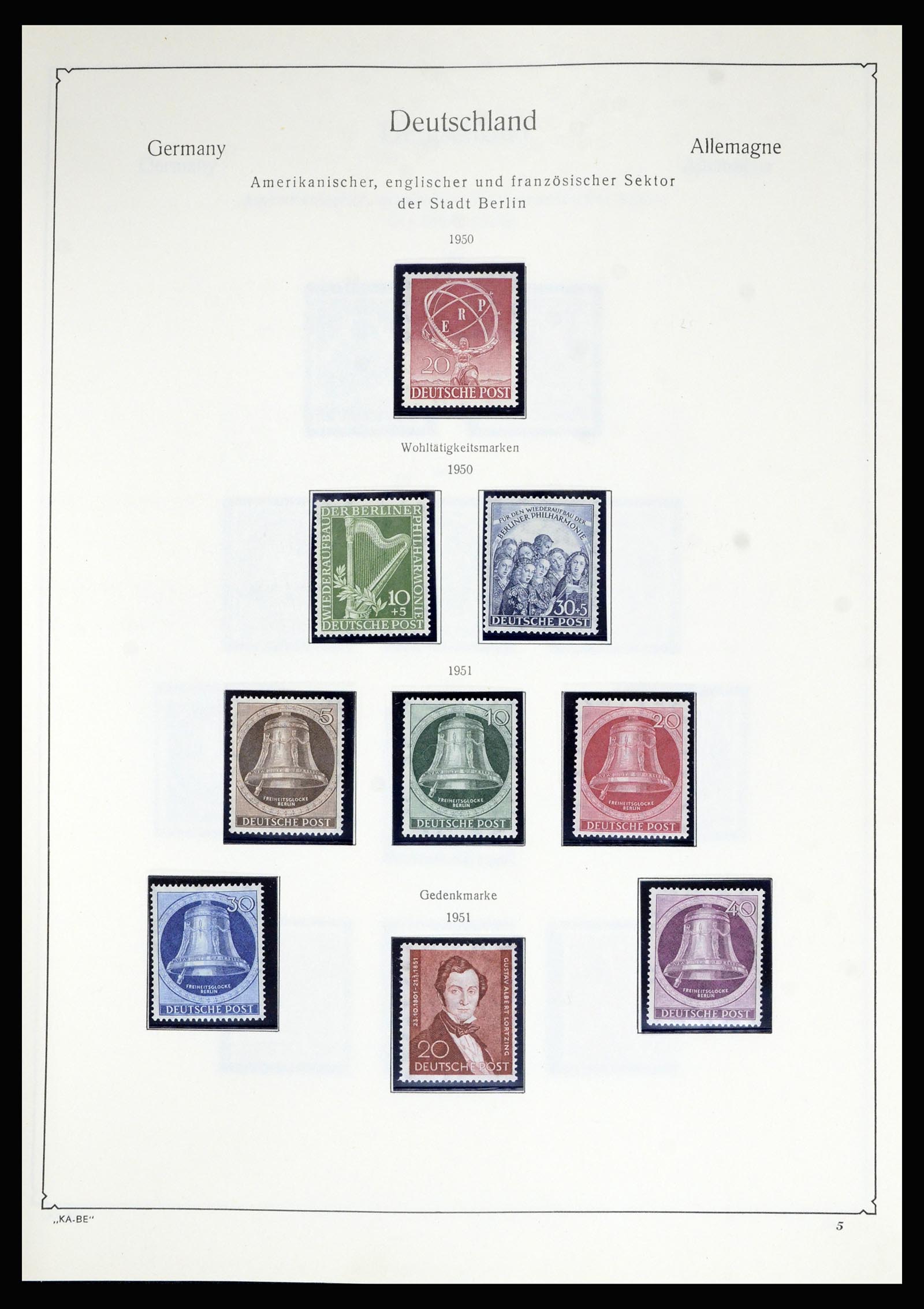 36861 019 - Stamp collection 36861 Berlin 1948-1983.