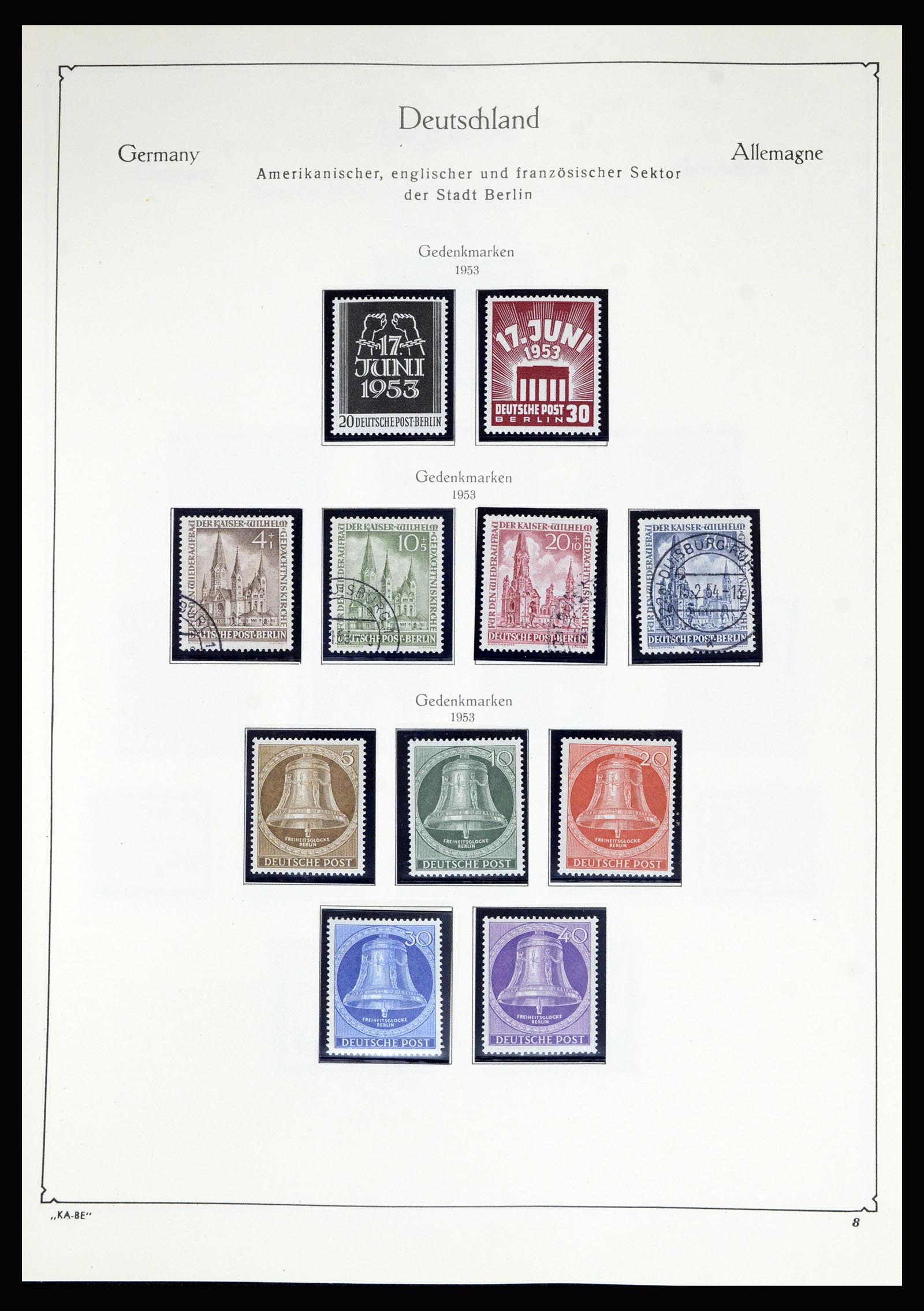 36861 022 - Postzegelverzameling 36861 Berlijn 1948-1983.