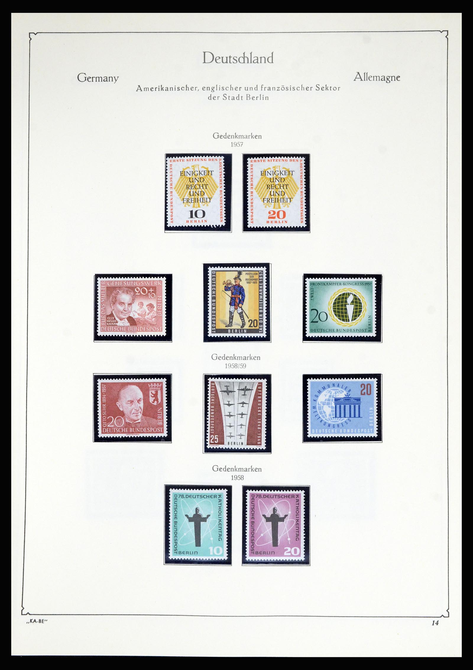 36861 028 - Postzegelverzameling 36861 Berlijn 1948-1983.