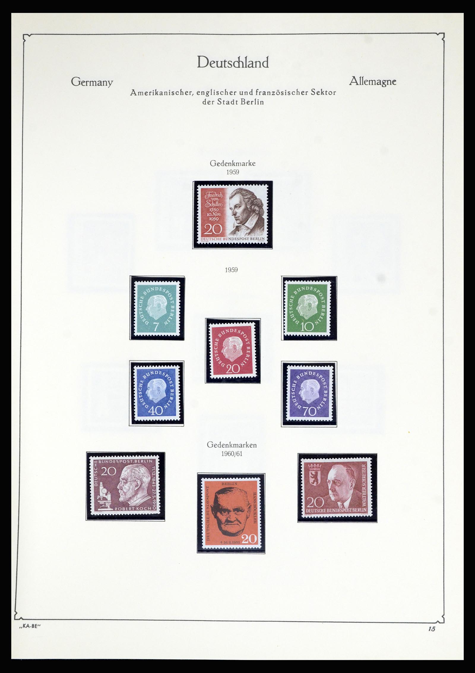 36861 029 - Postzegelverzameling 36861 Berlijn 1948-1983.