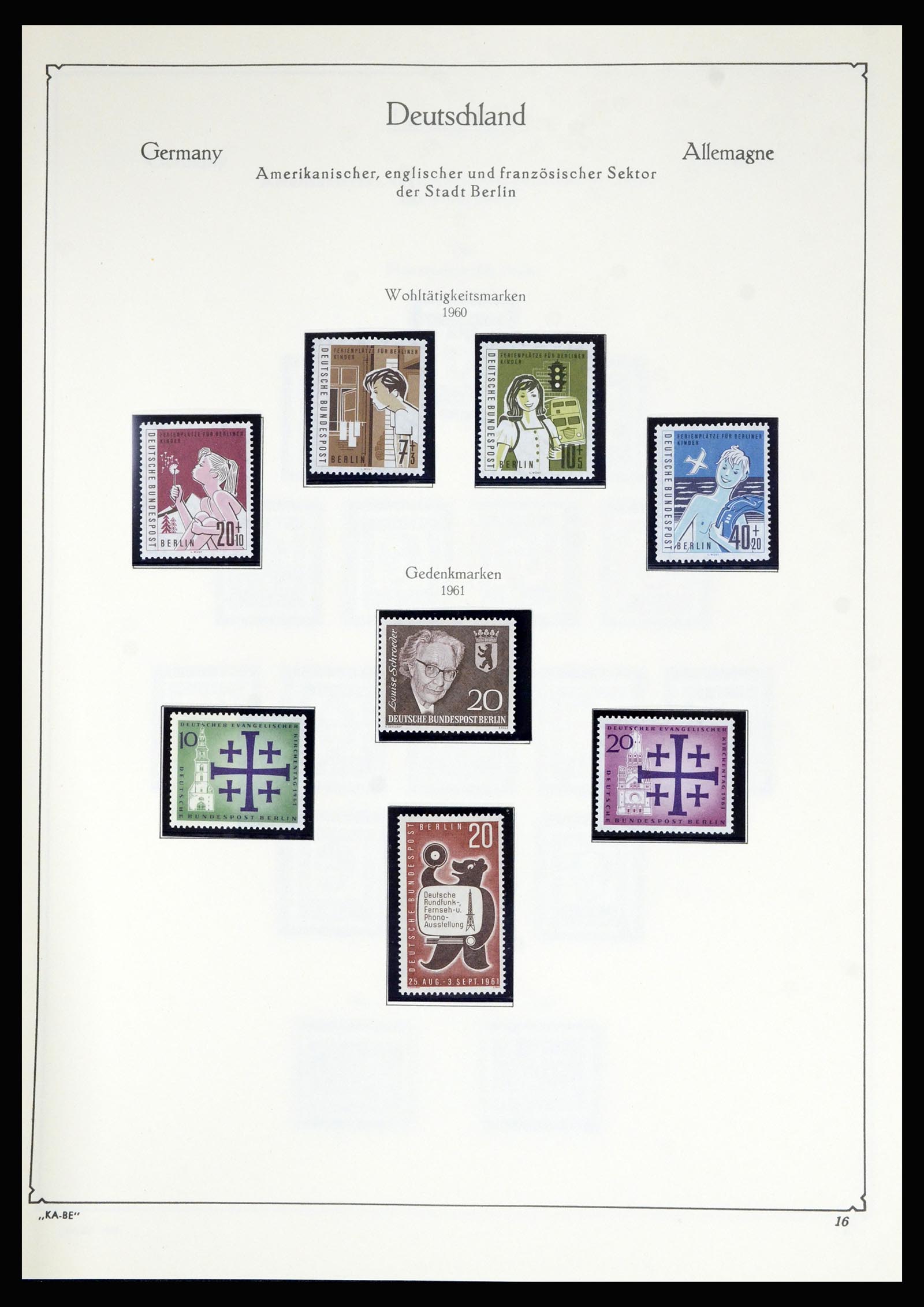 36861 030 - Postzegelverzameling 36861 Berlijn 1948-1983.