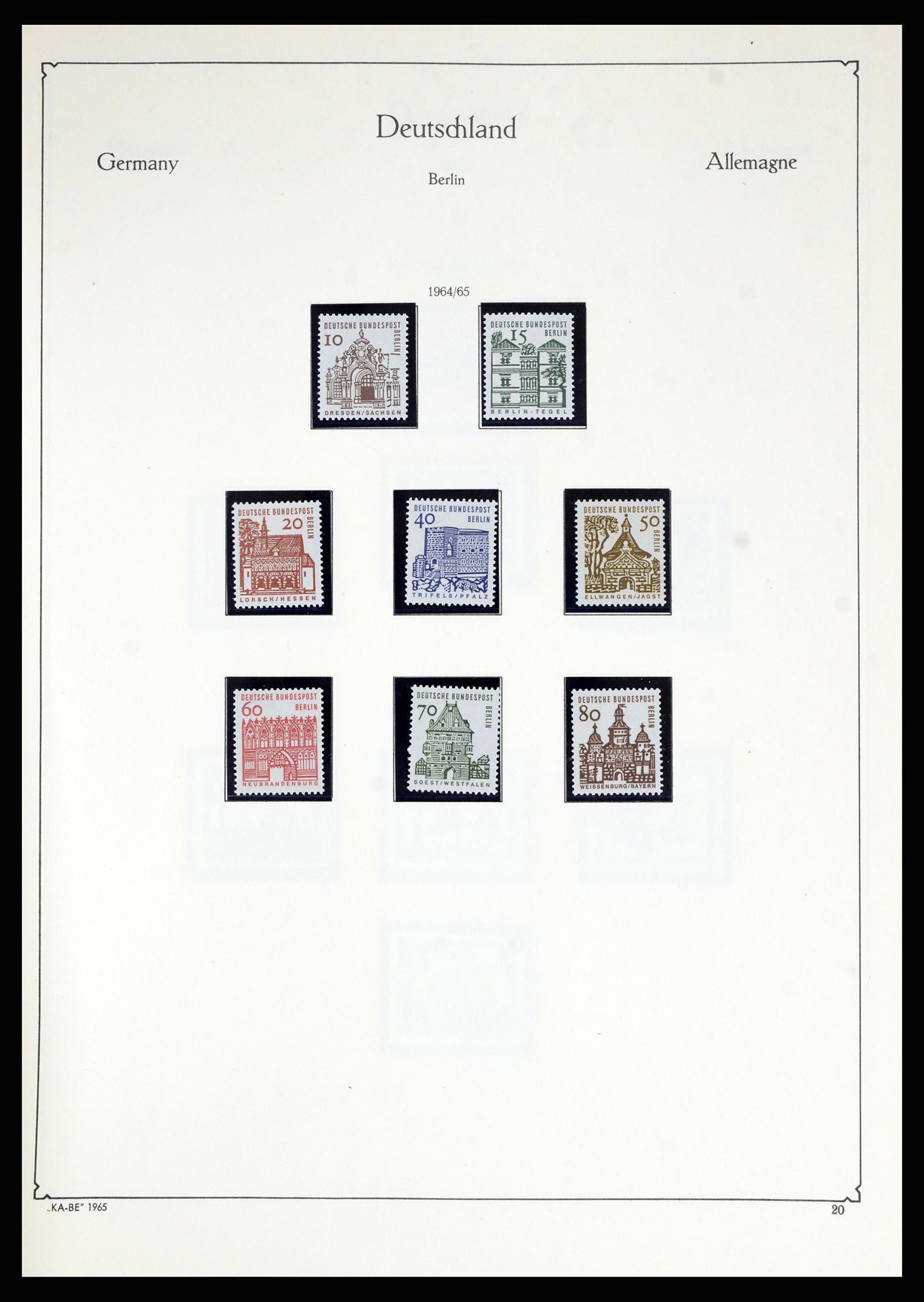 36861 034 - Postzegelverzameling 36861 Berlijn 1948-1983.