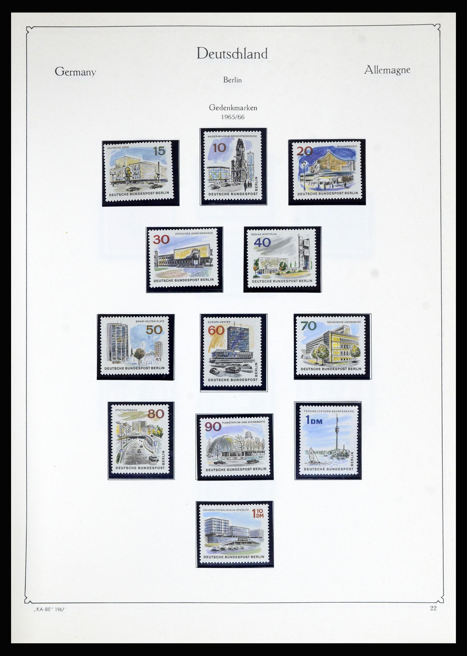 36861 036 - Postzegelverzameling 36861 Berlijn 1948-1983.
