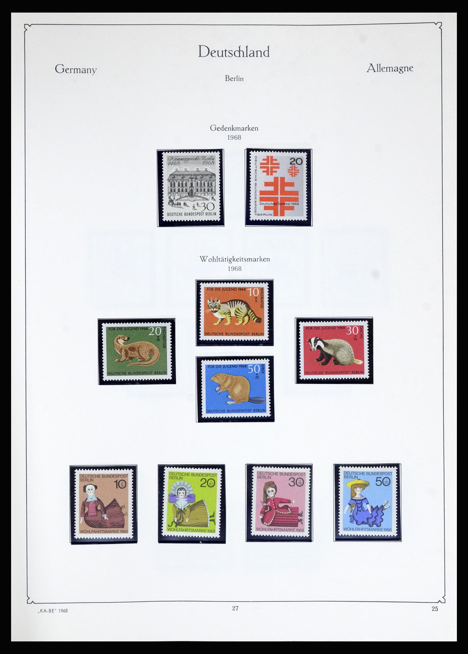 36861 041 - Postzegelverzameling 36861 Berlijn 1948-1983.