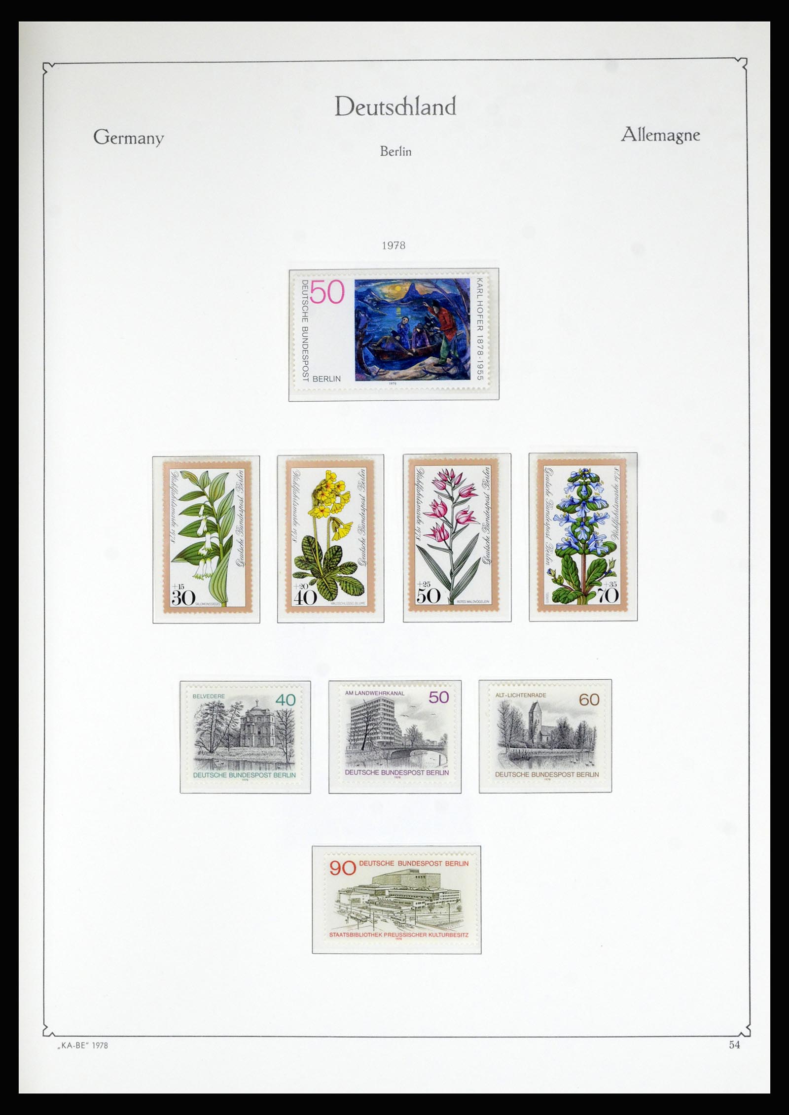 36861 072 - Postzegelverzameling 36861 Berlijn 1948-1983.