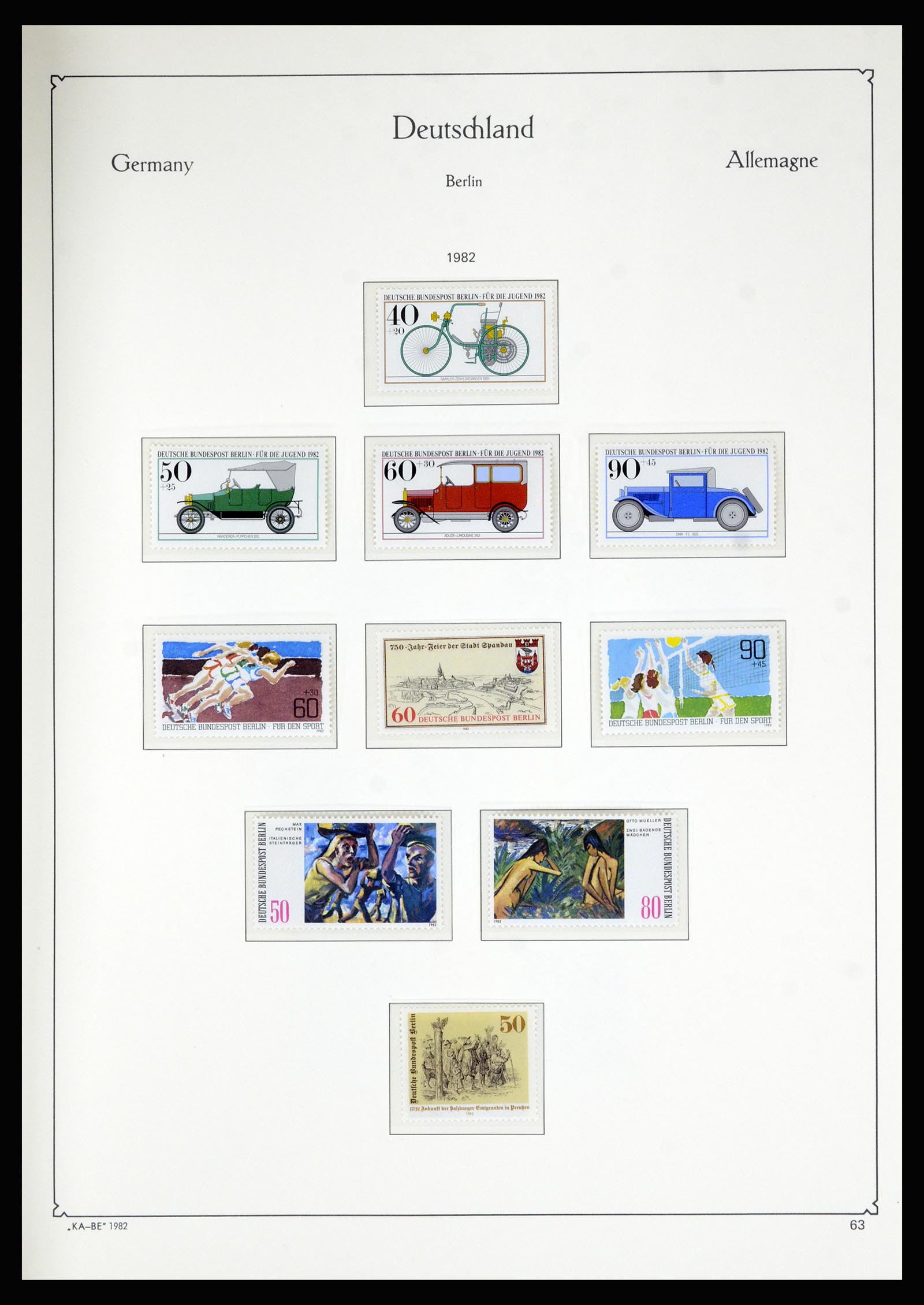 36861 081 - Postzegelverzameling 36861 Berlijn 1948-1983.