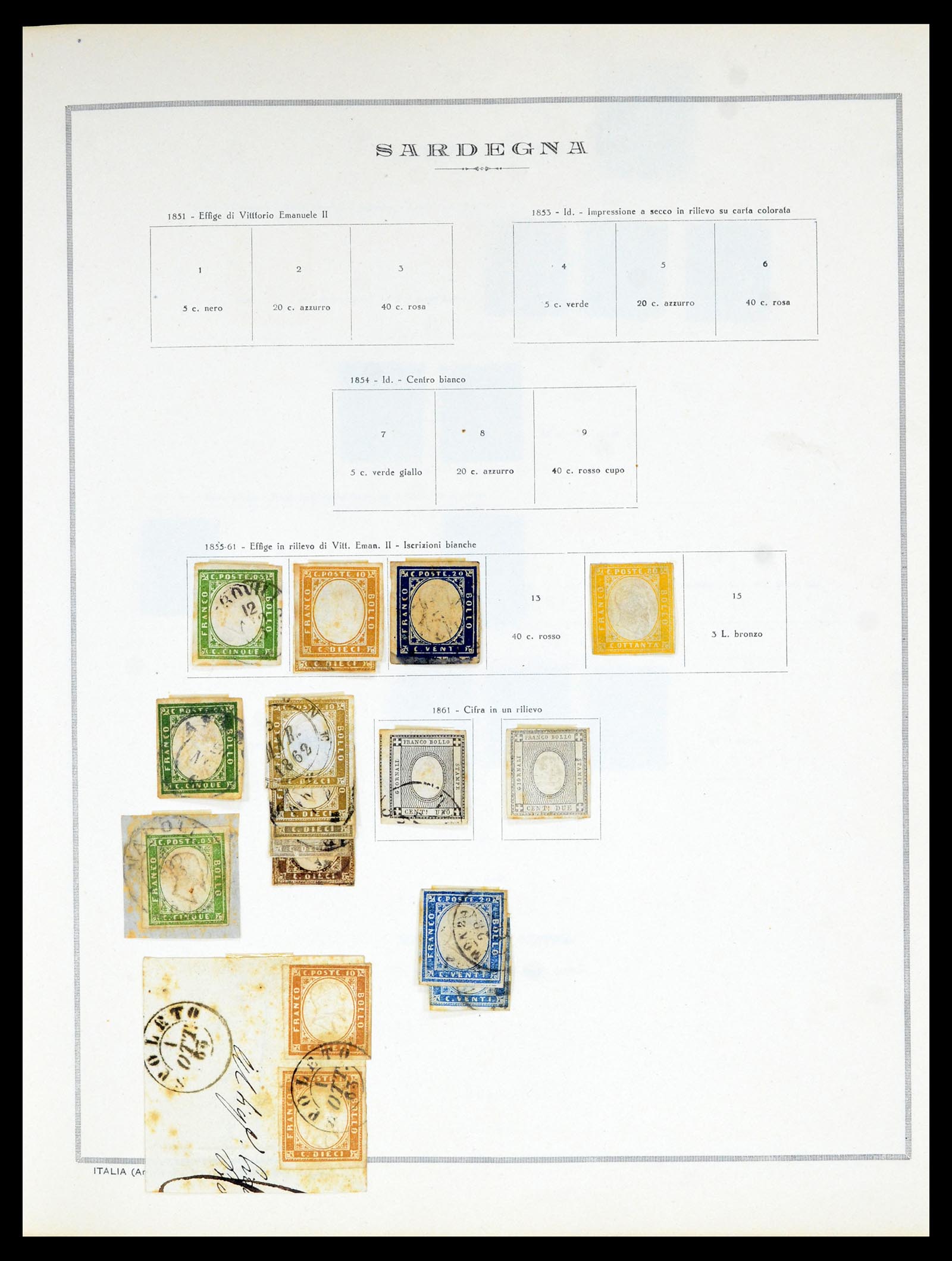 36865 007 - Postzegelverzameling 36865 Italië en gebieden 1850-1966.