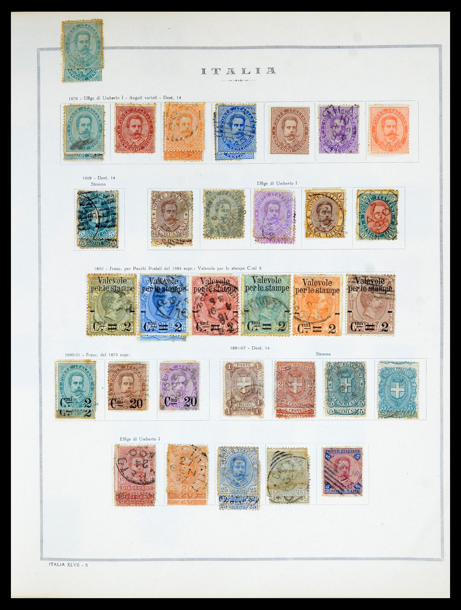 36865 010 - Postzegelverzameling 36865 Italië en gebieden 1850-1966.