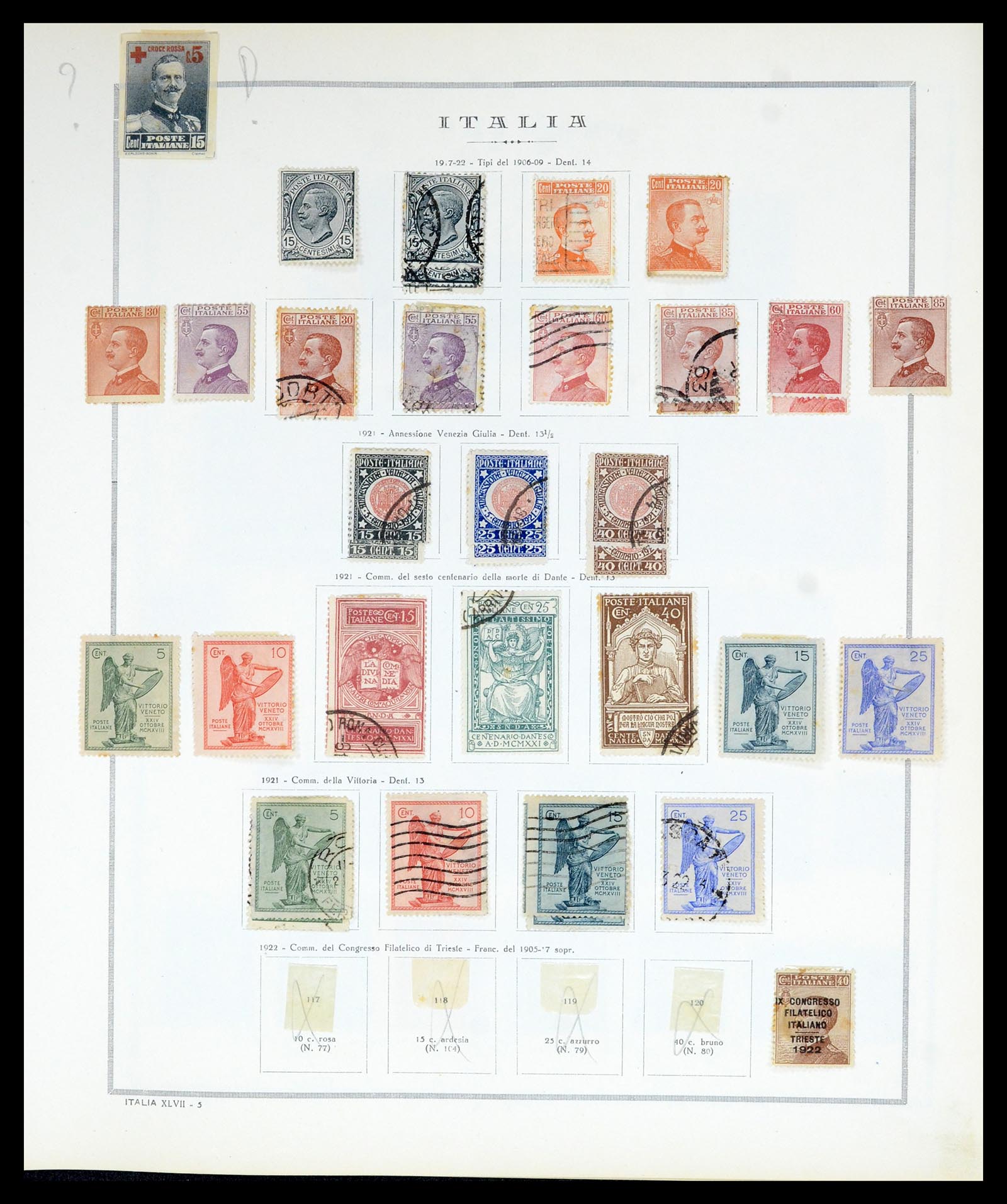 36865 013 - Postzegelverzameling 36865 Italië en gebieden 1850-1966.