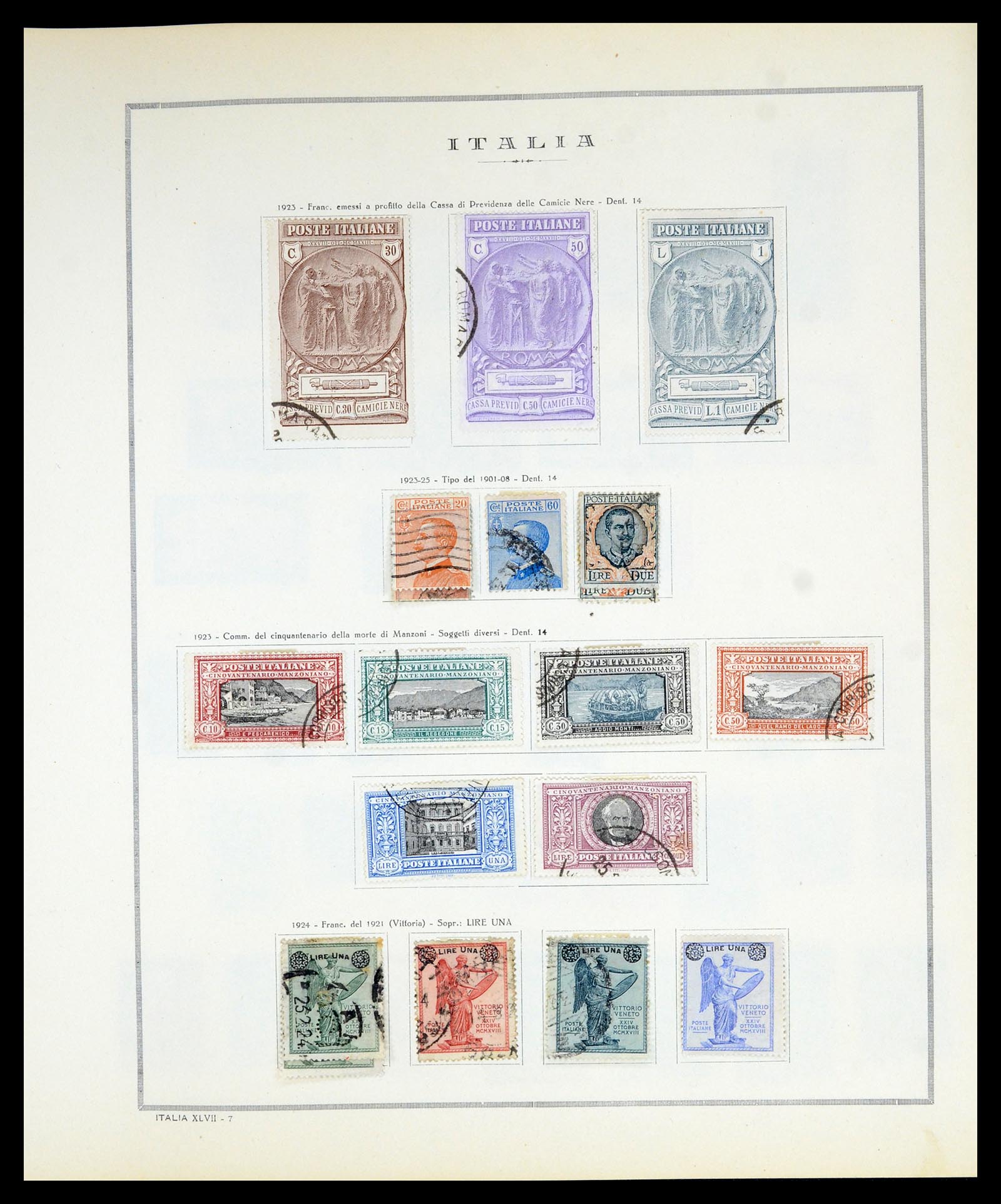 36865 015 - Postzegelverzameling 36865 Italië en gebieden 1850-1966.