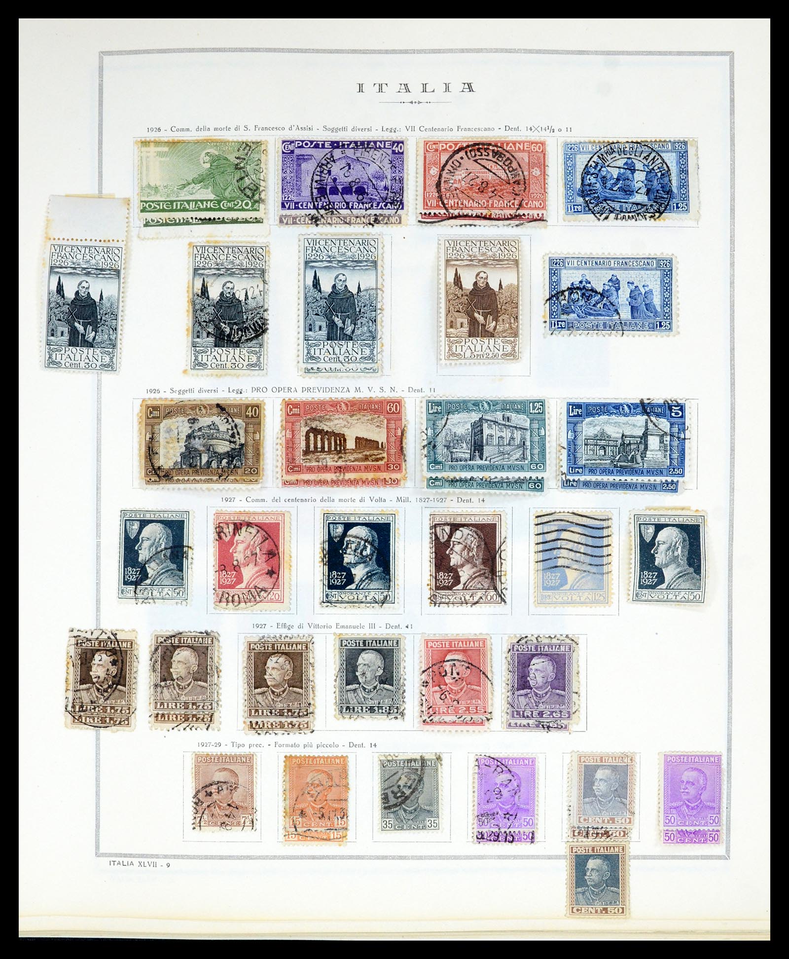 36865 017 - Postzegelverzameling 36865 Italië en gebieden 1850-1966.