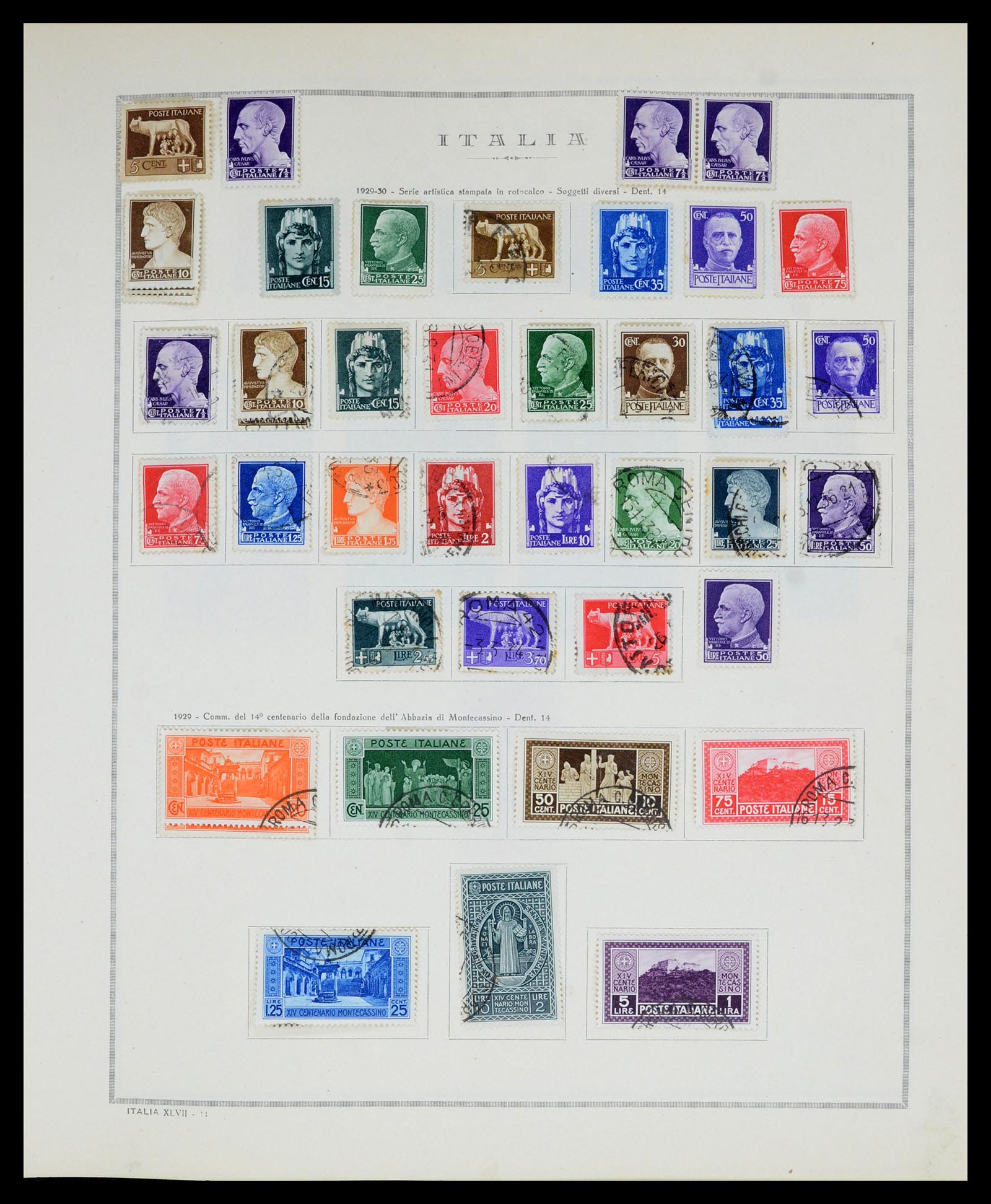 36865 019 - Postzegelverzameling 36865 Italië en gebieden 1850-1966.