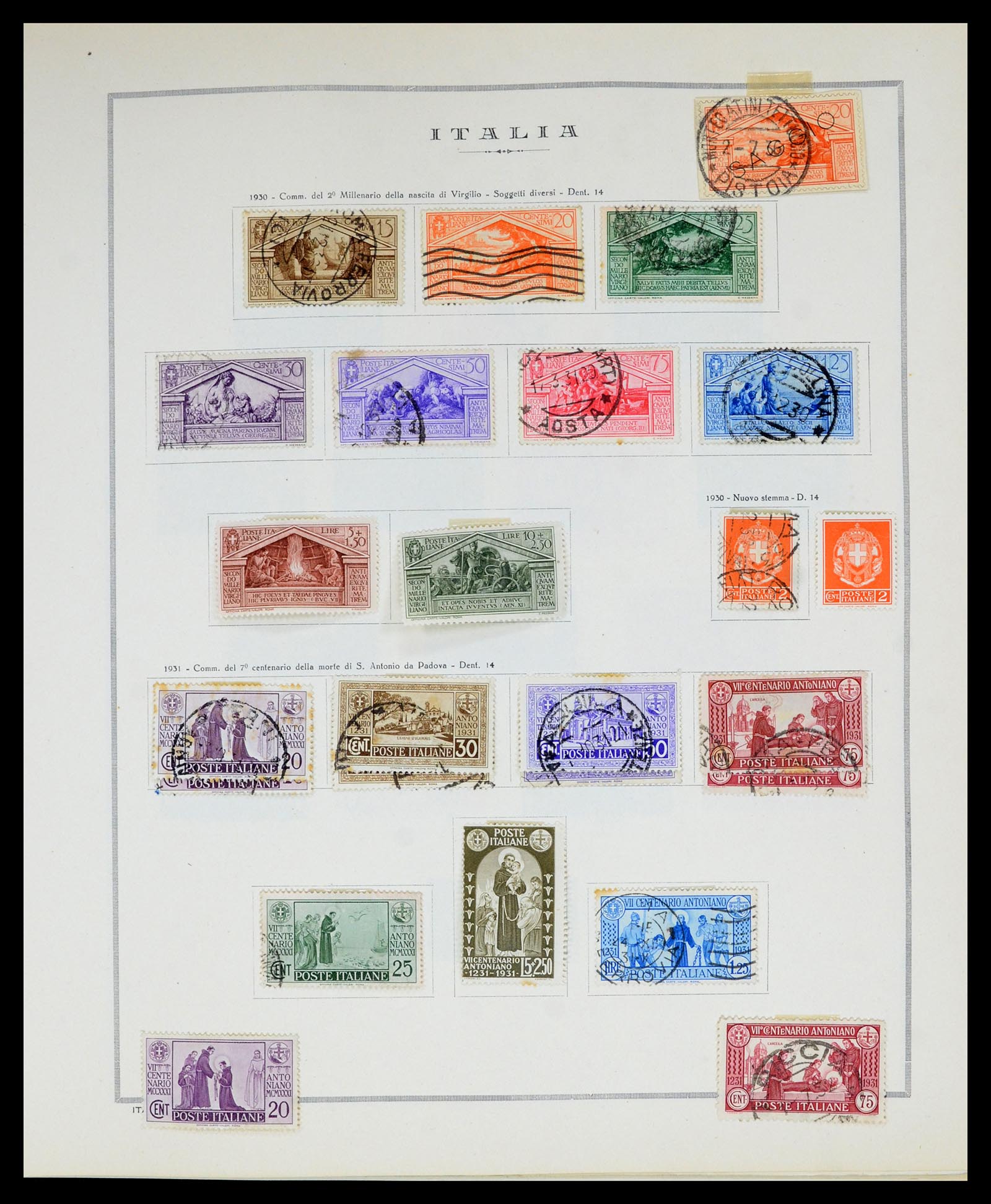 36865 021 - Postzegelverzameling 36865 Italië en gebieden 1850-1966.