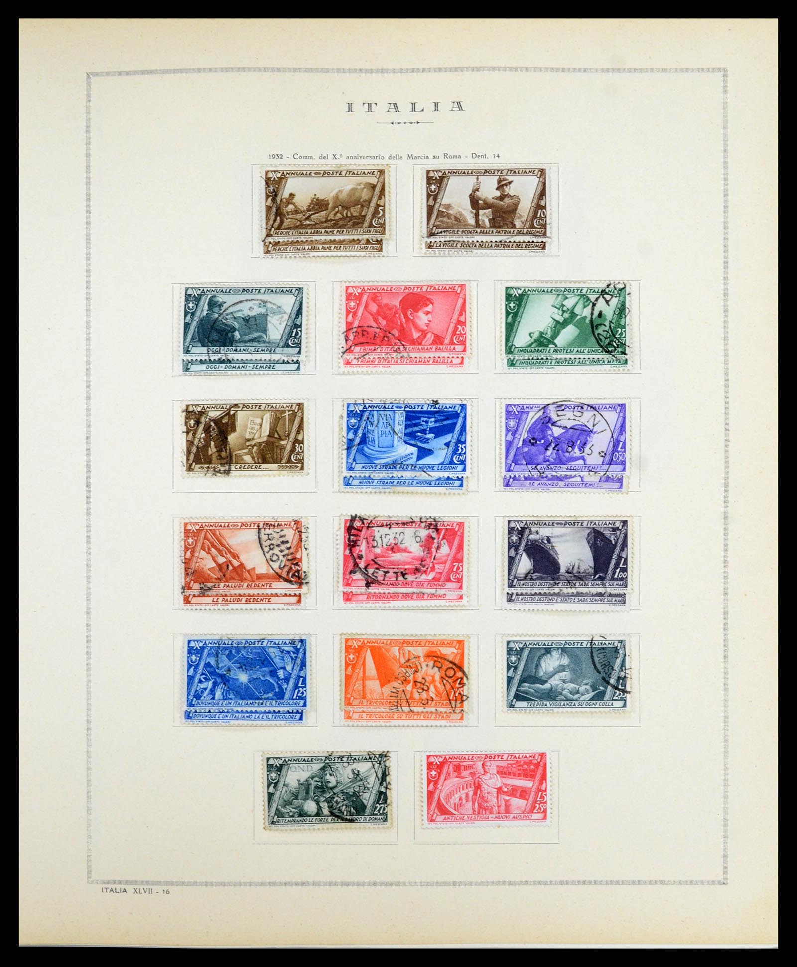 36865 024 - Postzegelverzameling 36865 Italië en gebieden 1850-1966.