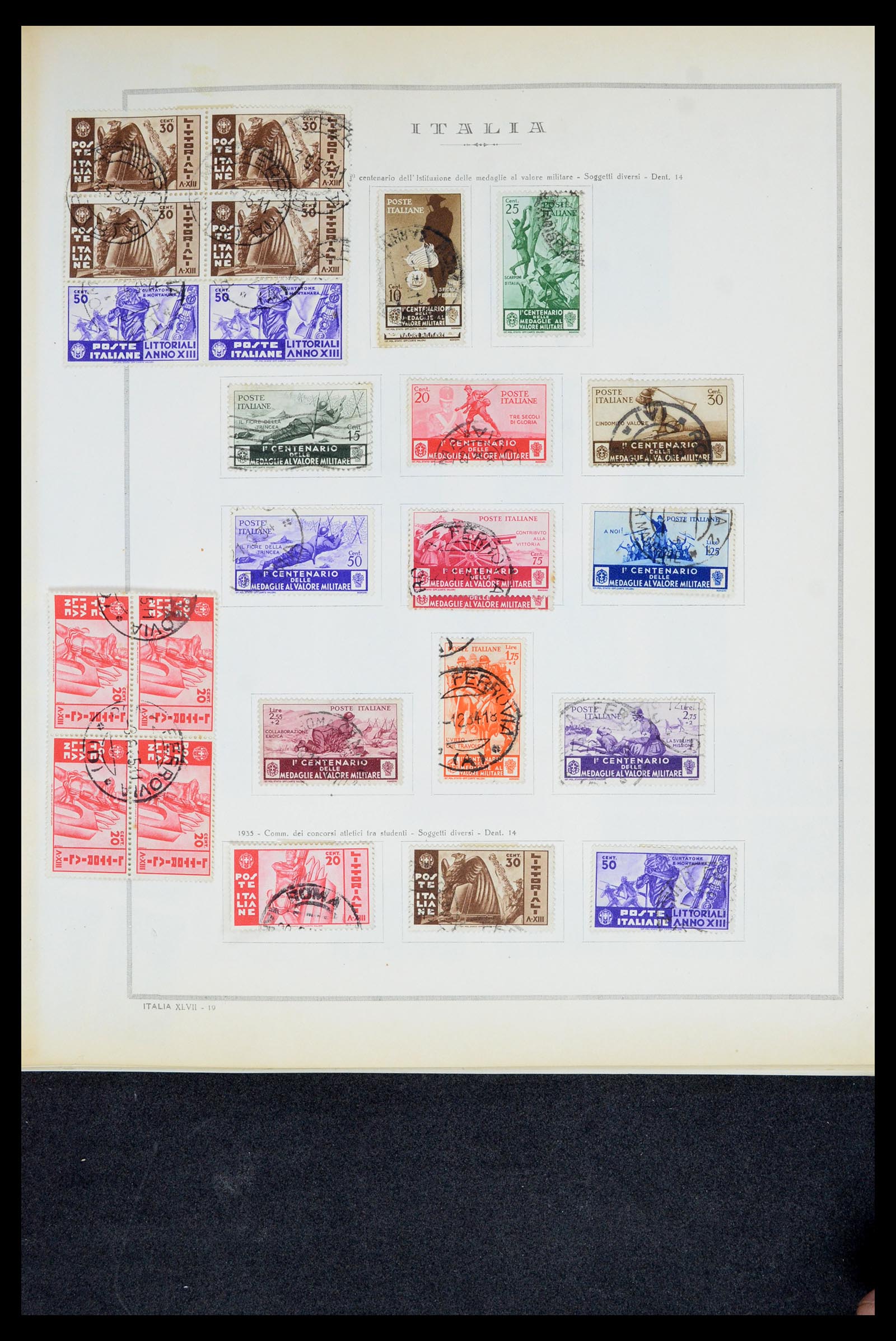 36865 028 - Postzegelverzameling 36865 Italië en gebieden 1850-1966.