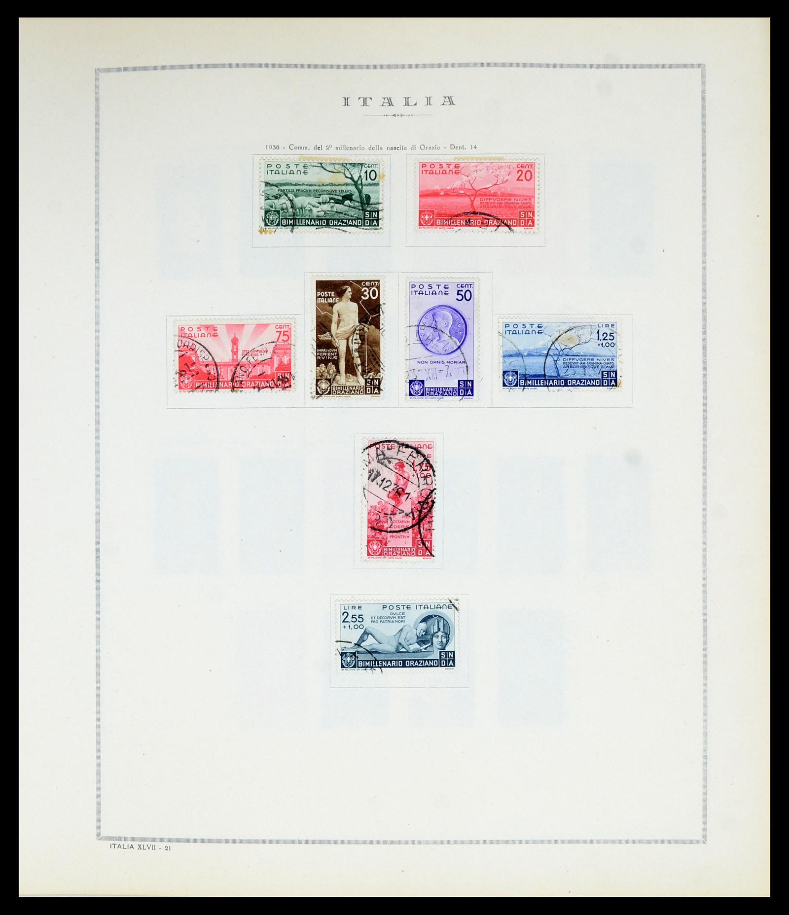 36865 030 - Postzegelverzameling 36865 Italië en gebieden 1850-1966.