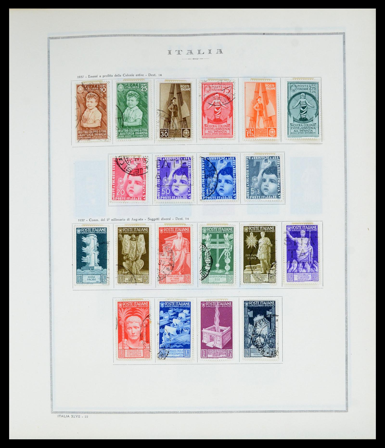 36865 031 - Postzegelverzameling 36865 Italië en gebieden 1850-1966.