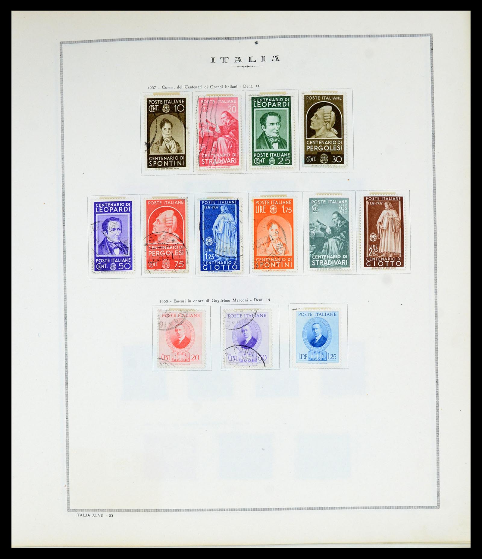 36865 032 - Postzegelverzameling 36865 Italië en gebieden 1850-1966.