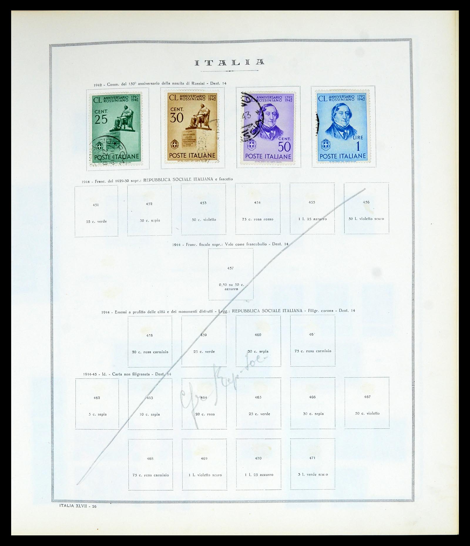 36865 035 - Postzegelverzameling 36865 Italië en gebieden 1850-1966.