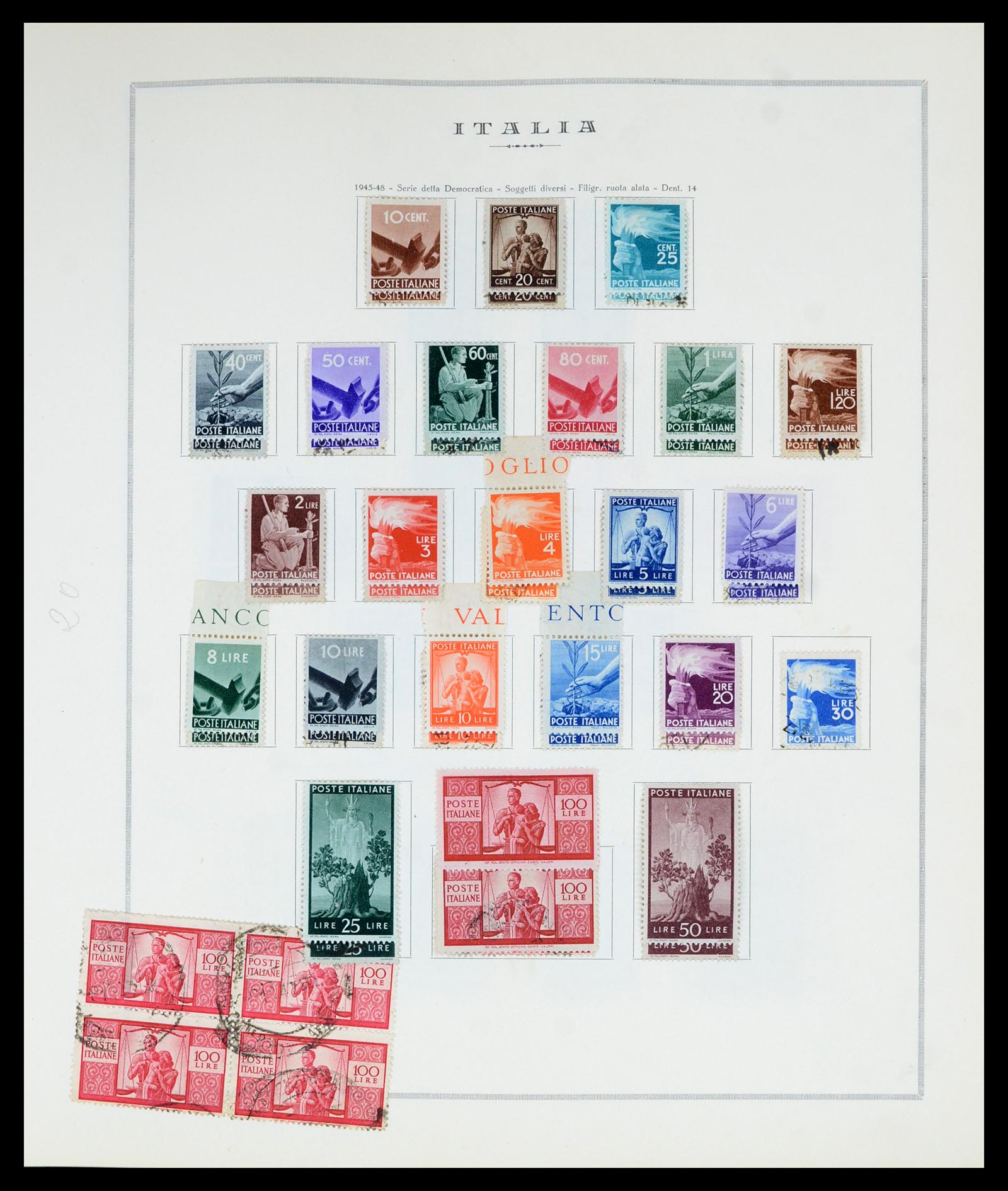 36865 038 - Postzegelverzameling 36865 Italië en gebieden 1850-1966.