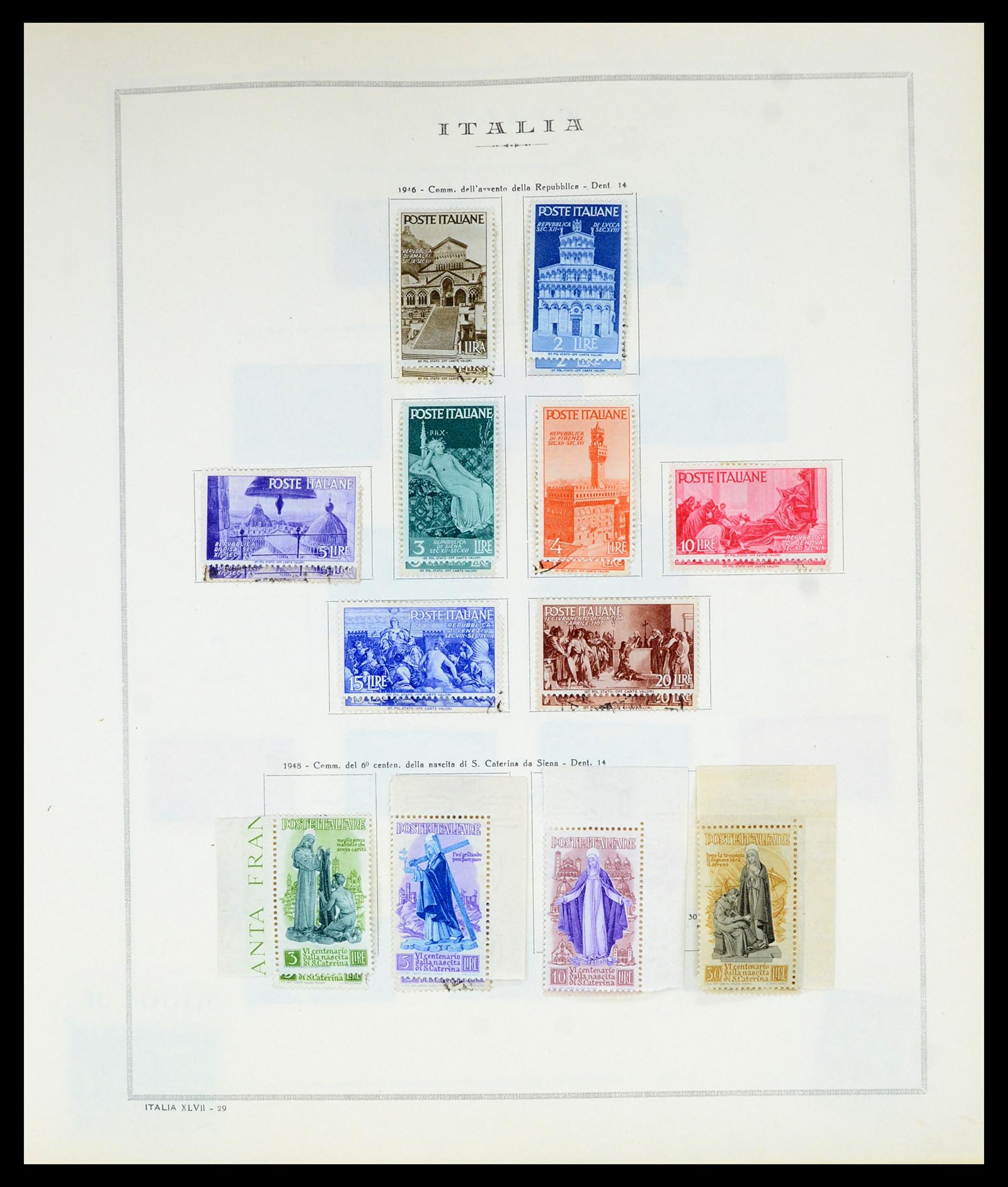 36865 039 - Postzegelverzameling 36865 Italië en gebieden 1850-1966.