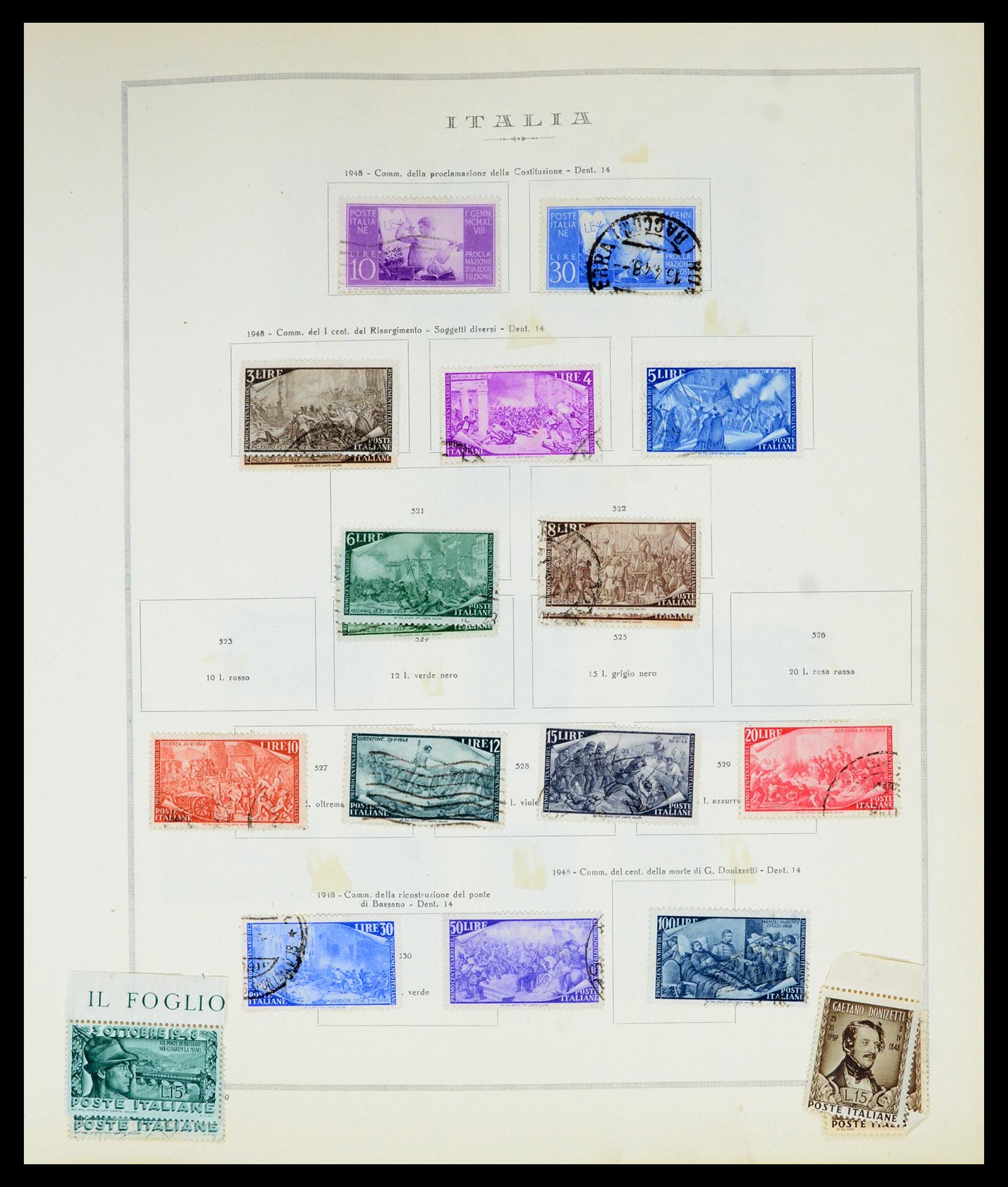 36865 040 - Postzegelverzameling 36865 Italië en gebieden 1850-1966.