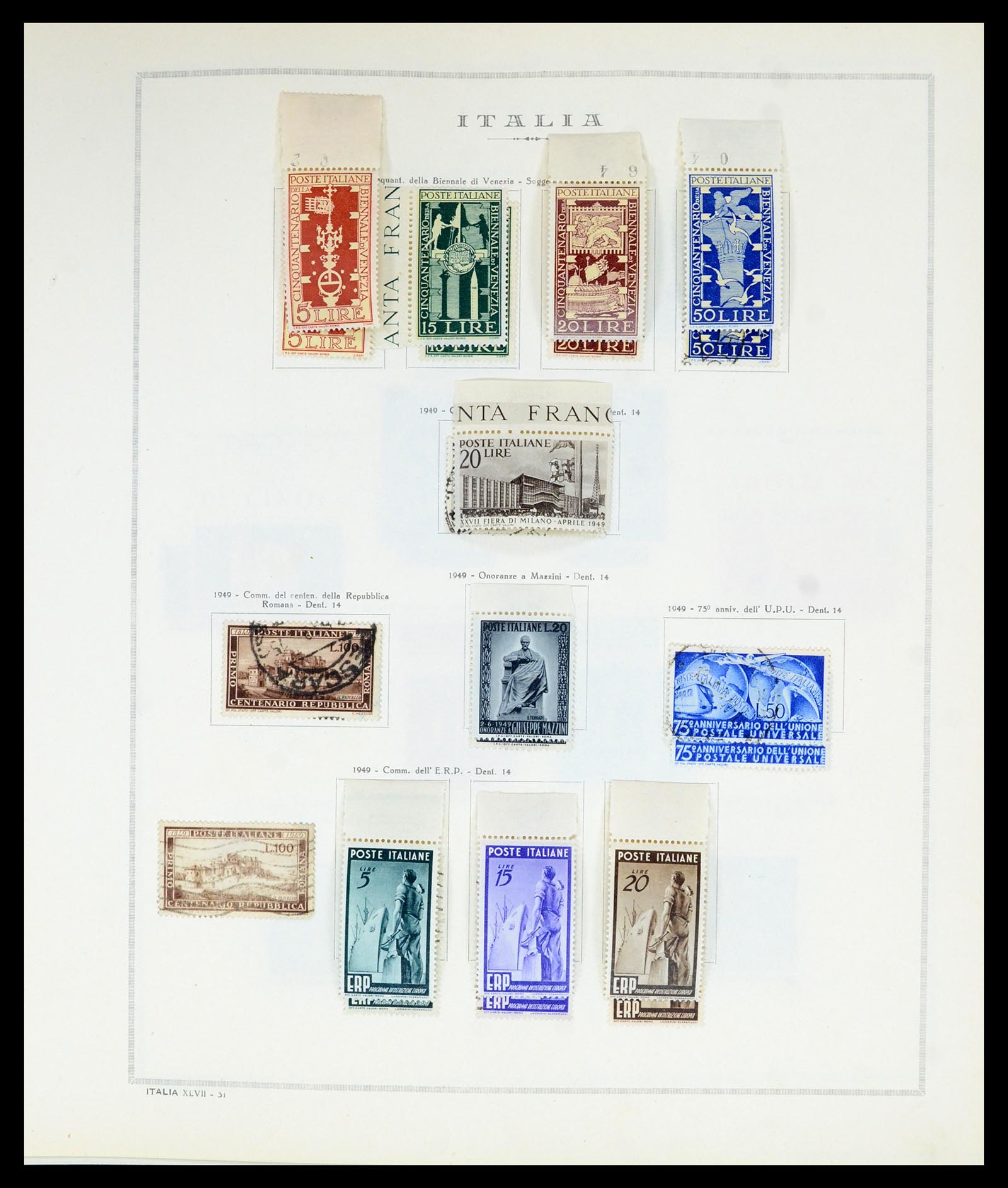 36865 041 - Postzegelverzameling 36865 Italië en gebieden 1850-1966.