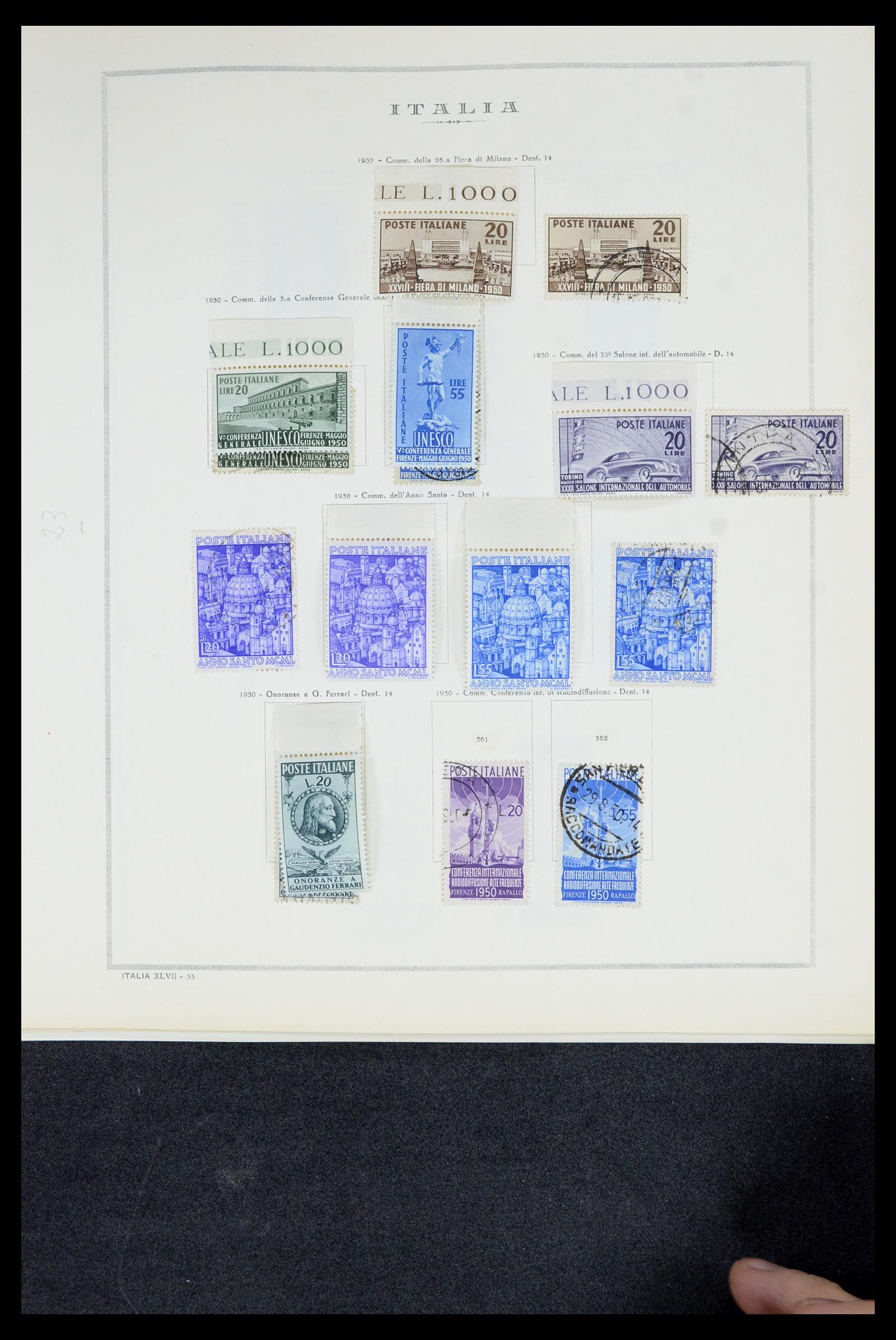 36865 043 - Postzegelverzameling 36865 Italië en gebieden 1850-1966.