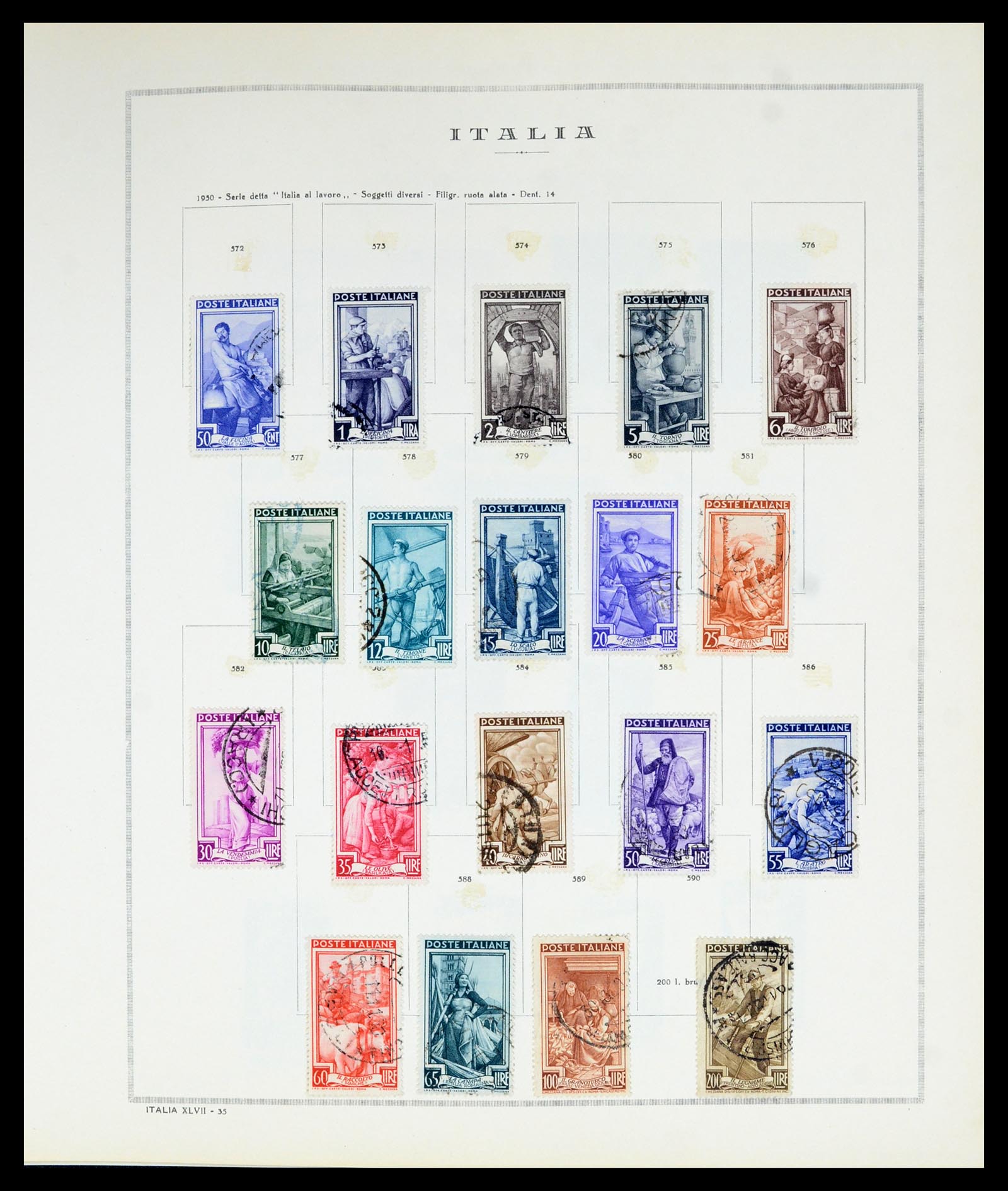 36865 045 - Postzegelverzameling 36865 Italië en gebieden 1850-1966.