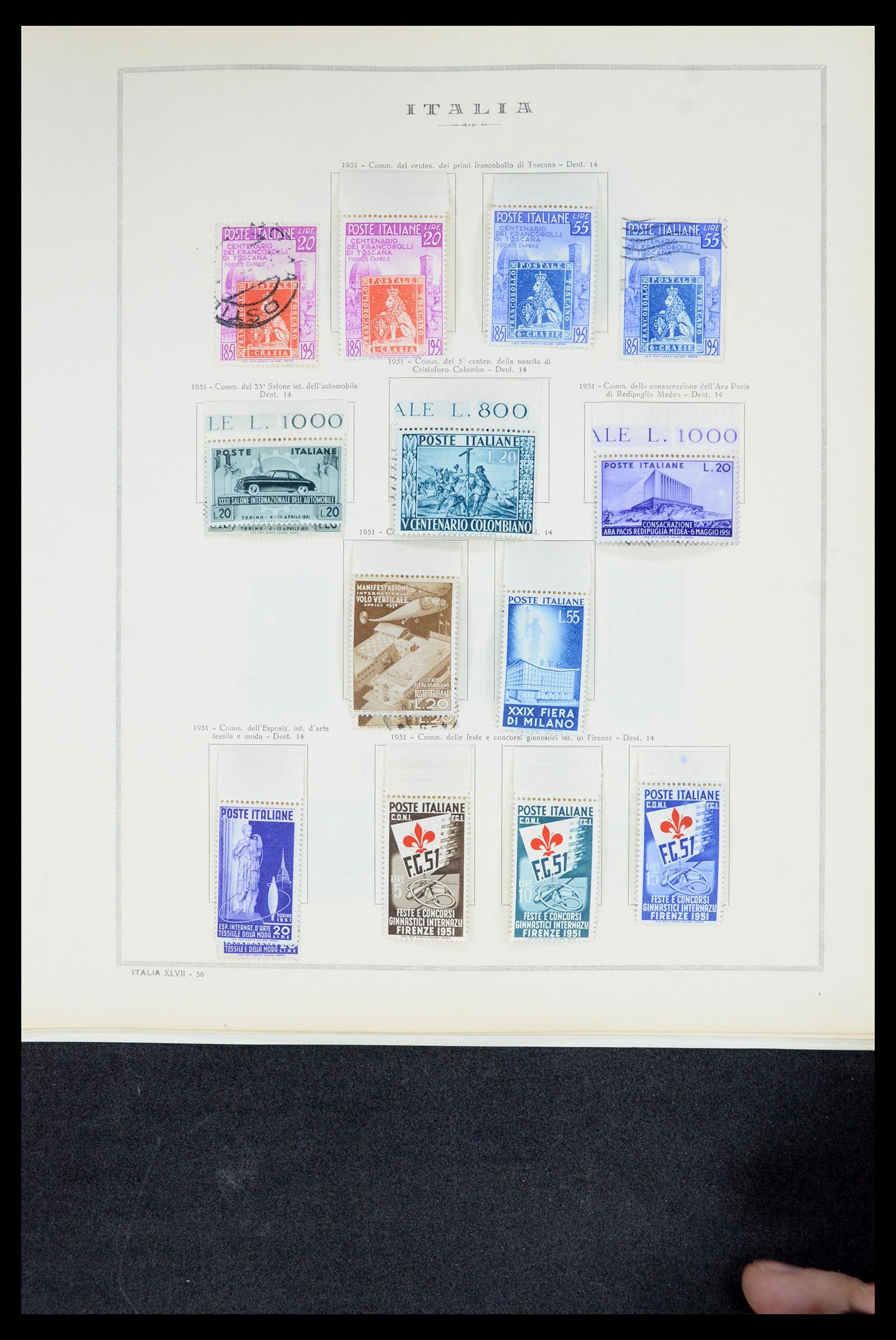 36865 046 - Postzegelverzameling 36865 Italië en gebieden 1850-1966.
