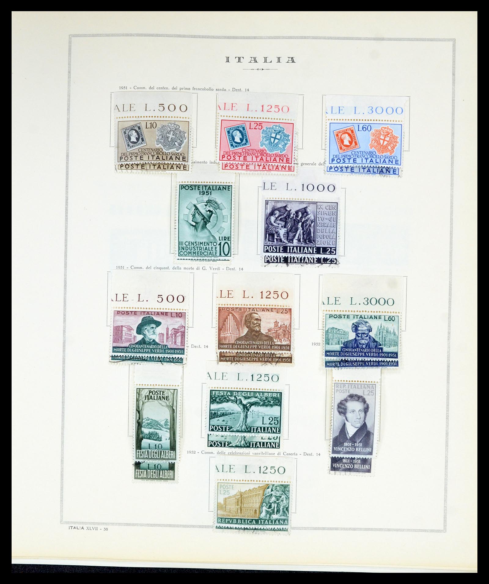 36865 048 - Postzegelverzameling 36865 Italië en gebieden 1850-1966.