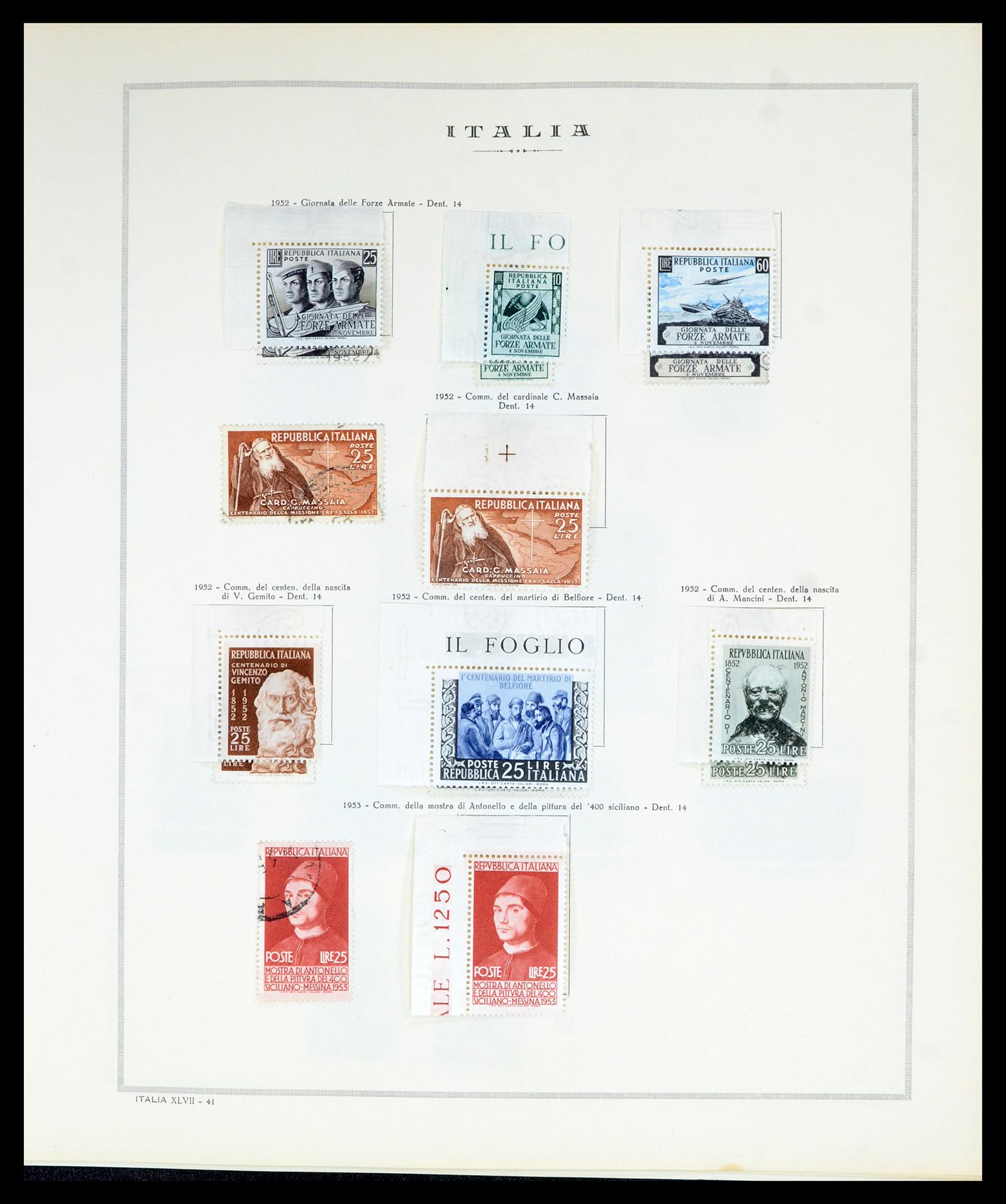 36865 051 - Postzegelverzameling 36865 Italië en gebieden 1850-1966.