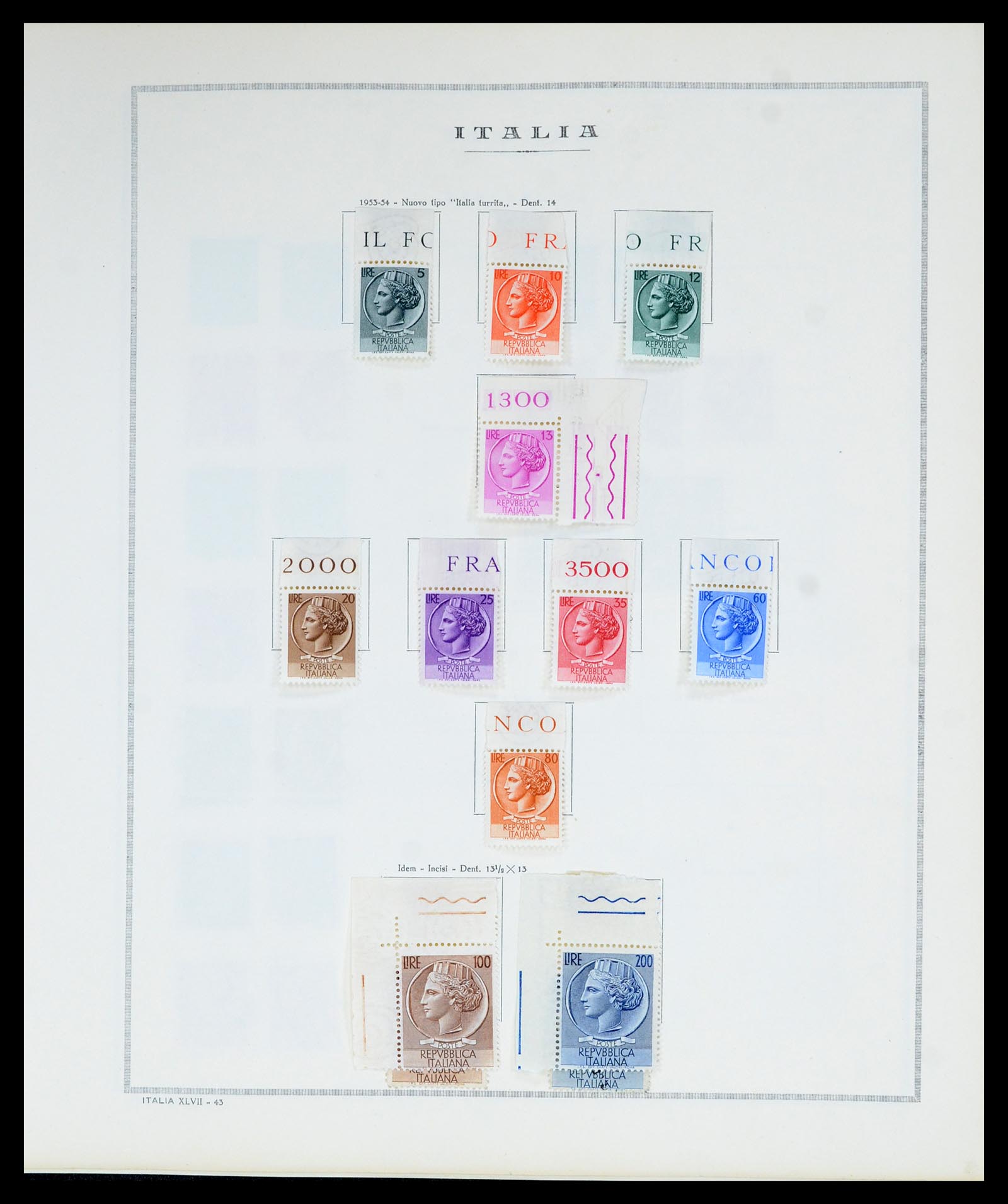 36865 053 - Postzegelverzameling 36865 Italië en gebieden 1850-1966.