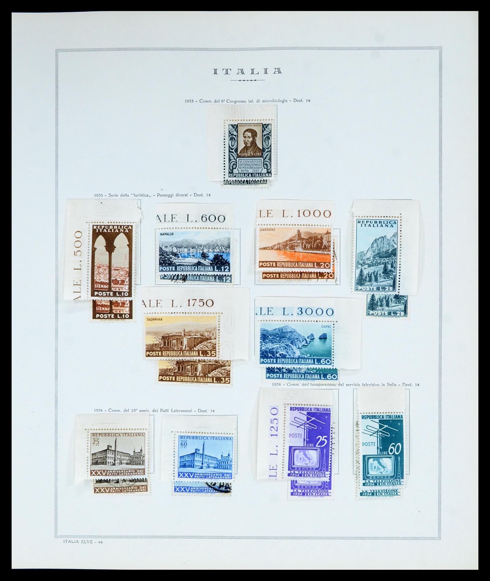 36865 055 - Postzegelverzameling 36865 Italië en gebieden 1850-1966.