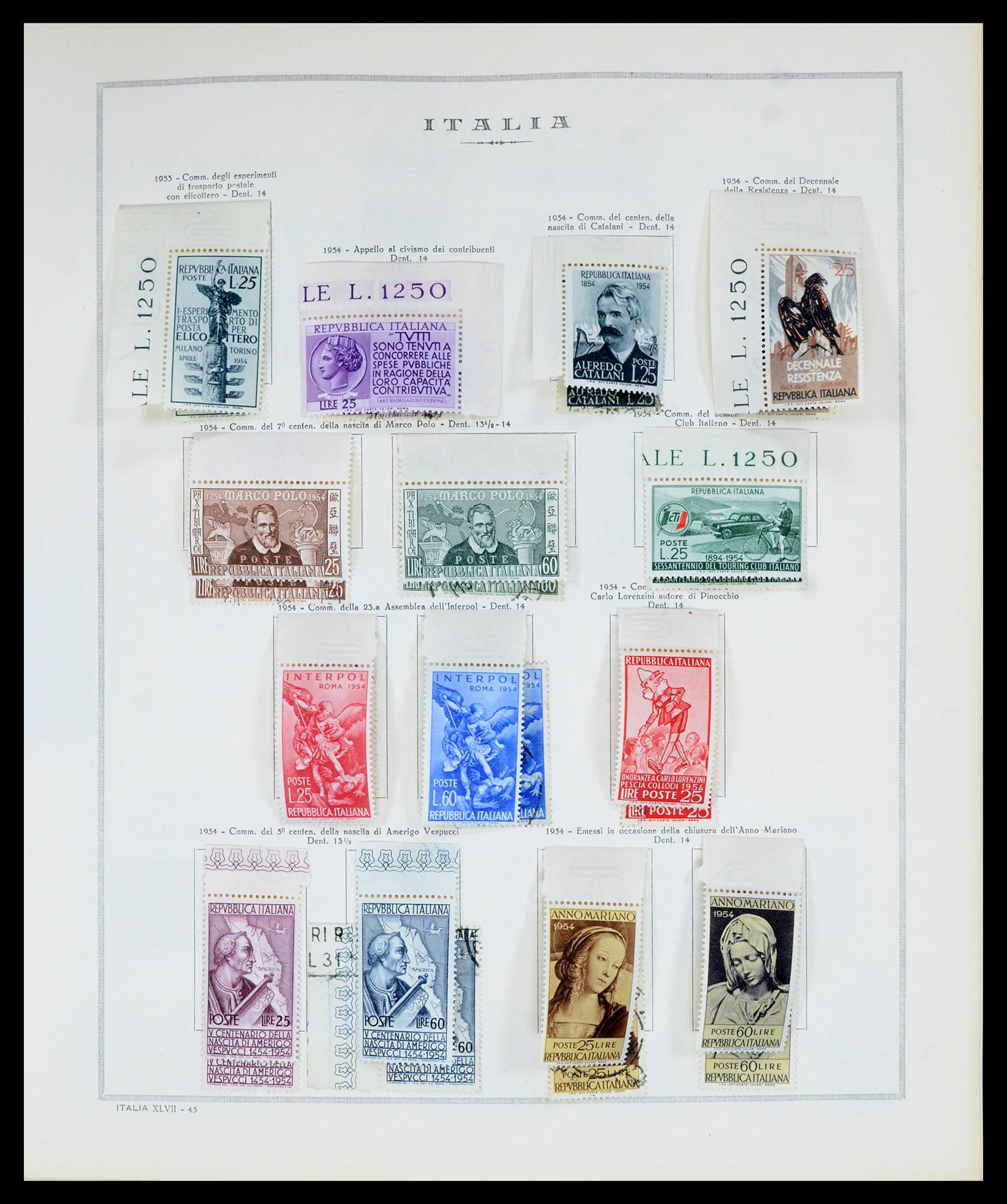 36865 056 - Postzegelverzameling 36865 Italië en gebieden 1850-1966.