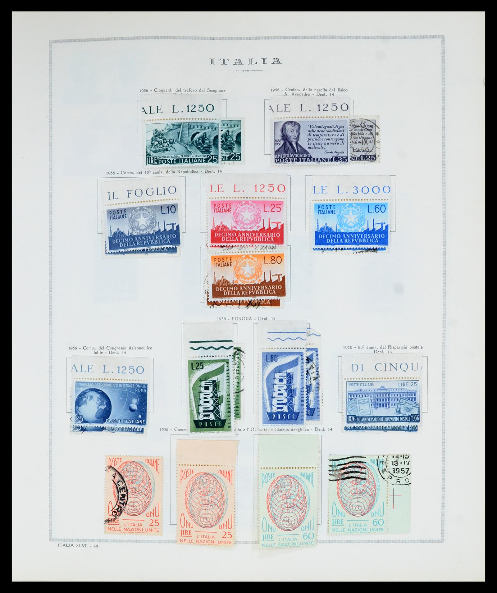 36865 060 - Postzegelverzameling 36865 Italië en gebieden 1850-1966.