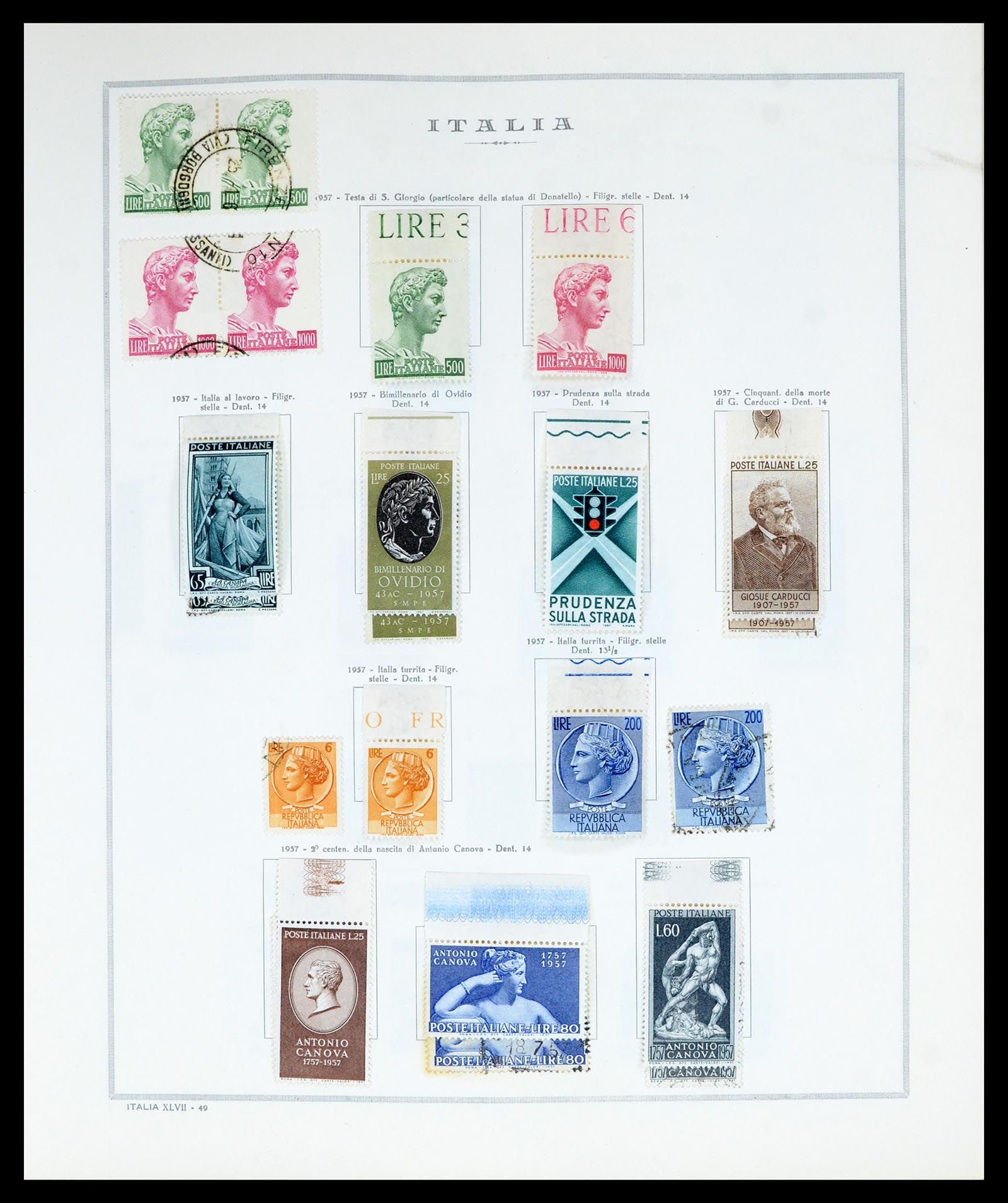 36865 061 - Postzegelverzameling 36865 Italië en gebieden 1850-1966.