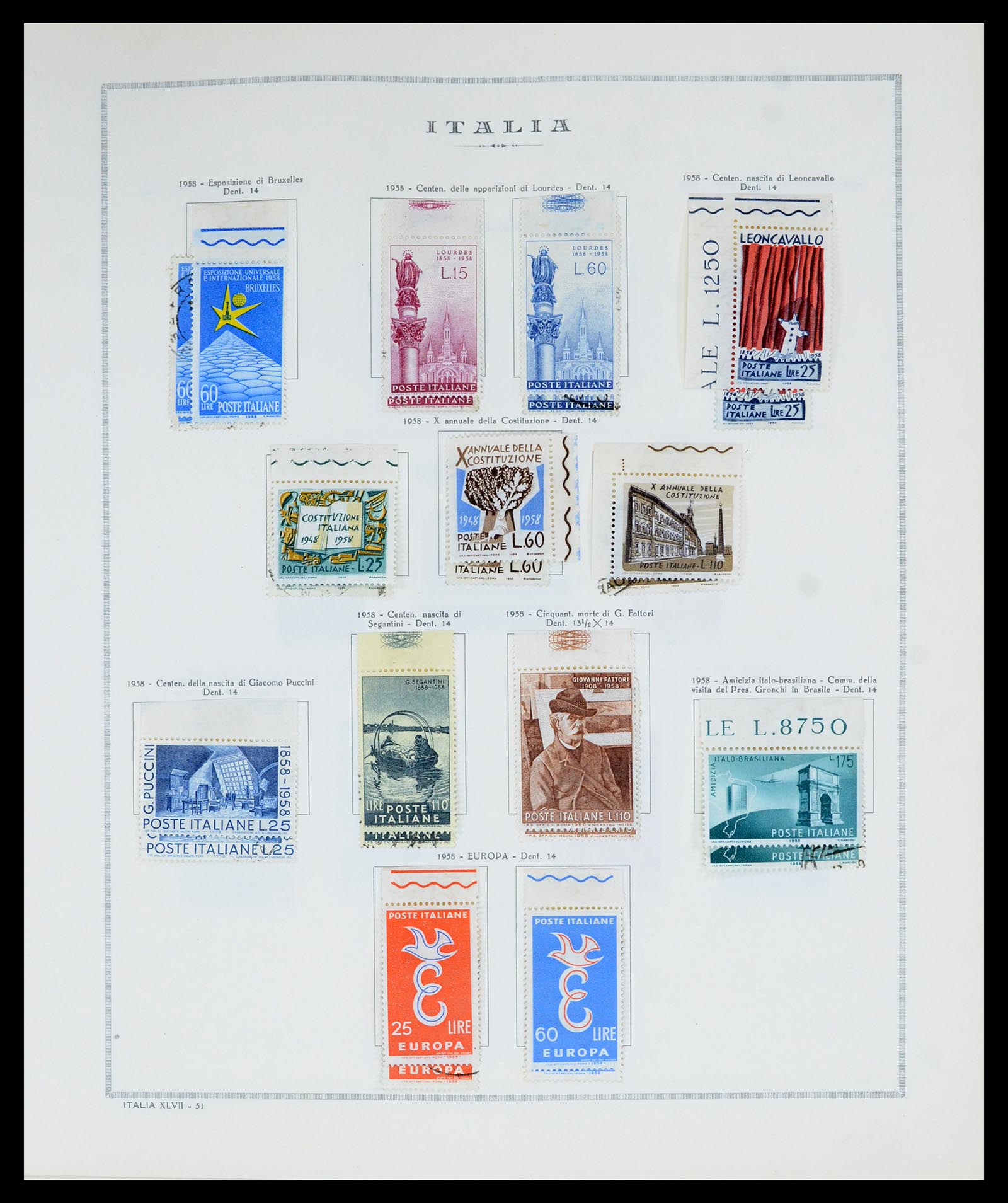 36865 063 - Postzegelverzameling 36865 Italië en gebieden 1850-1966.