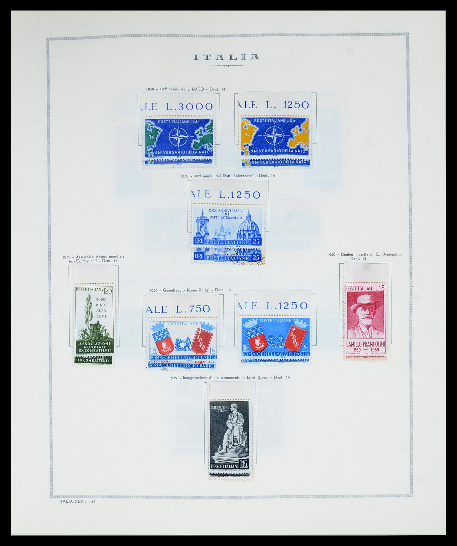 36865 065 - Postzegelverzameling 36865 Italië en gebieden 1850-1966.