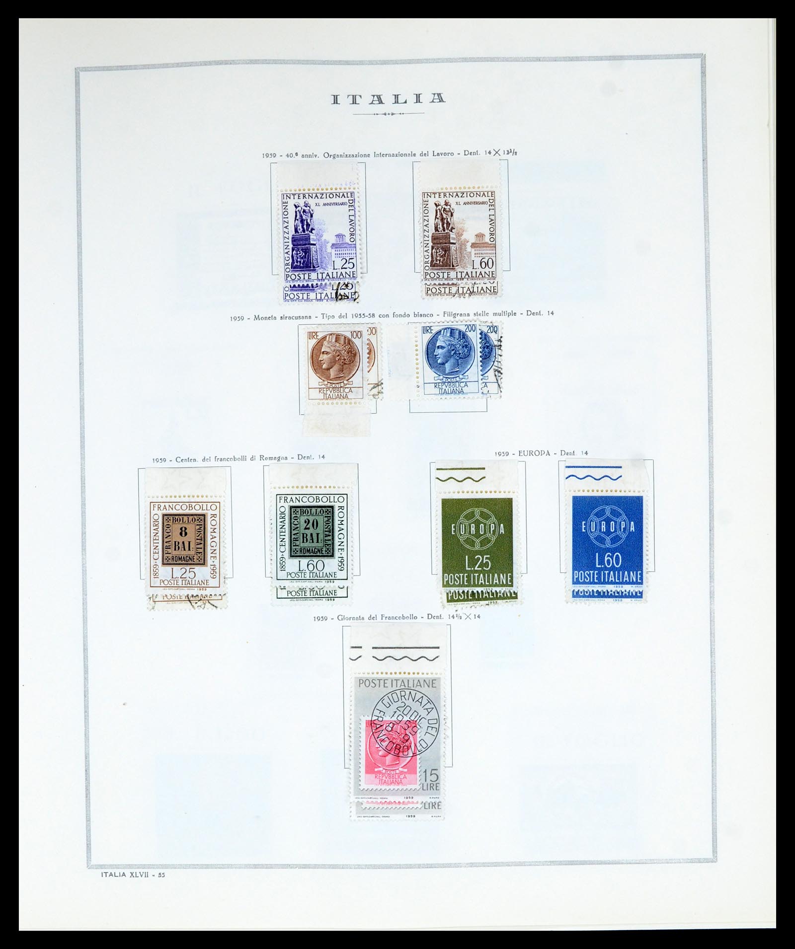 36865 067 - Postzegelverzameling 36865 Italië en gebieden 1850-1966.