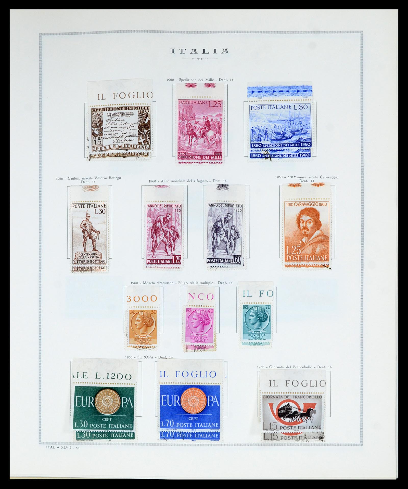 36865 068 - Postzegelverzameling 36865 Italië en gebieden 1850-1966.