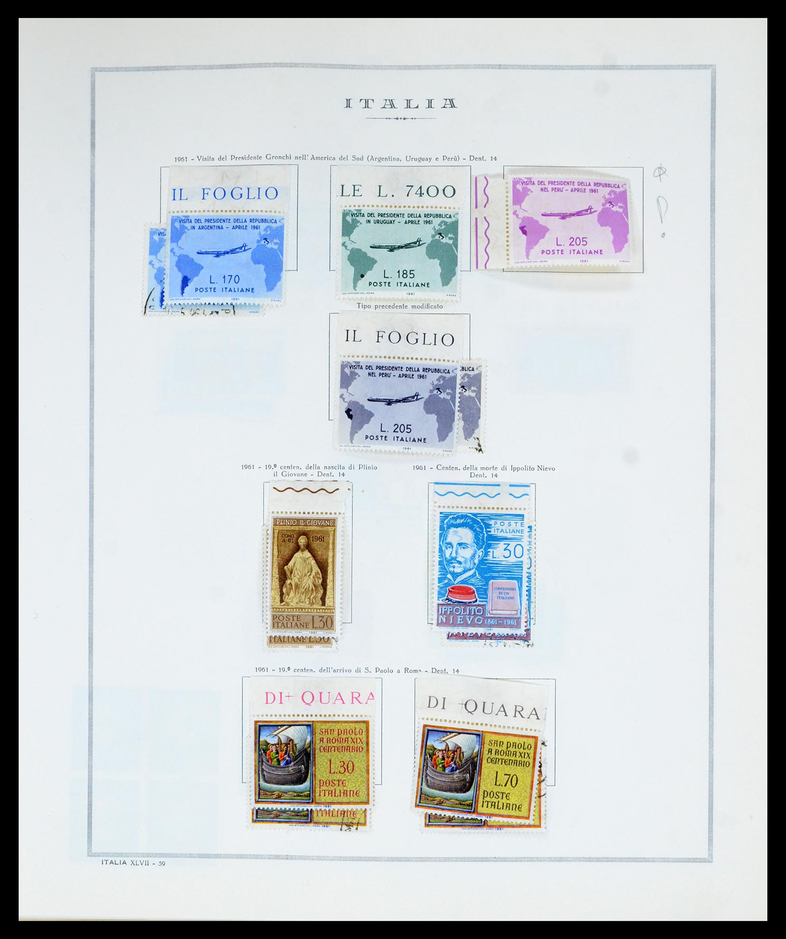 36865 071 - Postzegelverzameling 36865 Italië en gebieden 1850-1966.