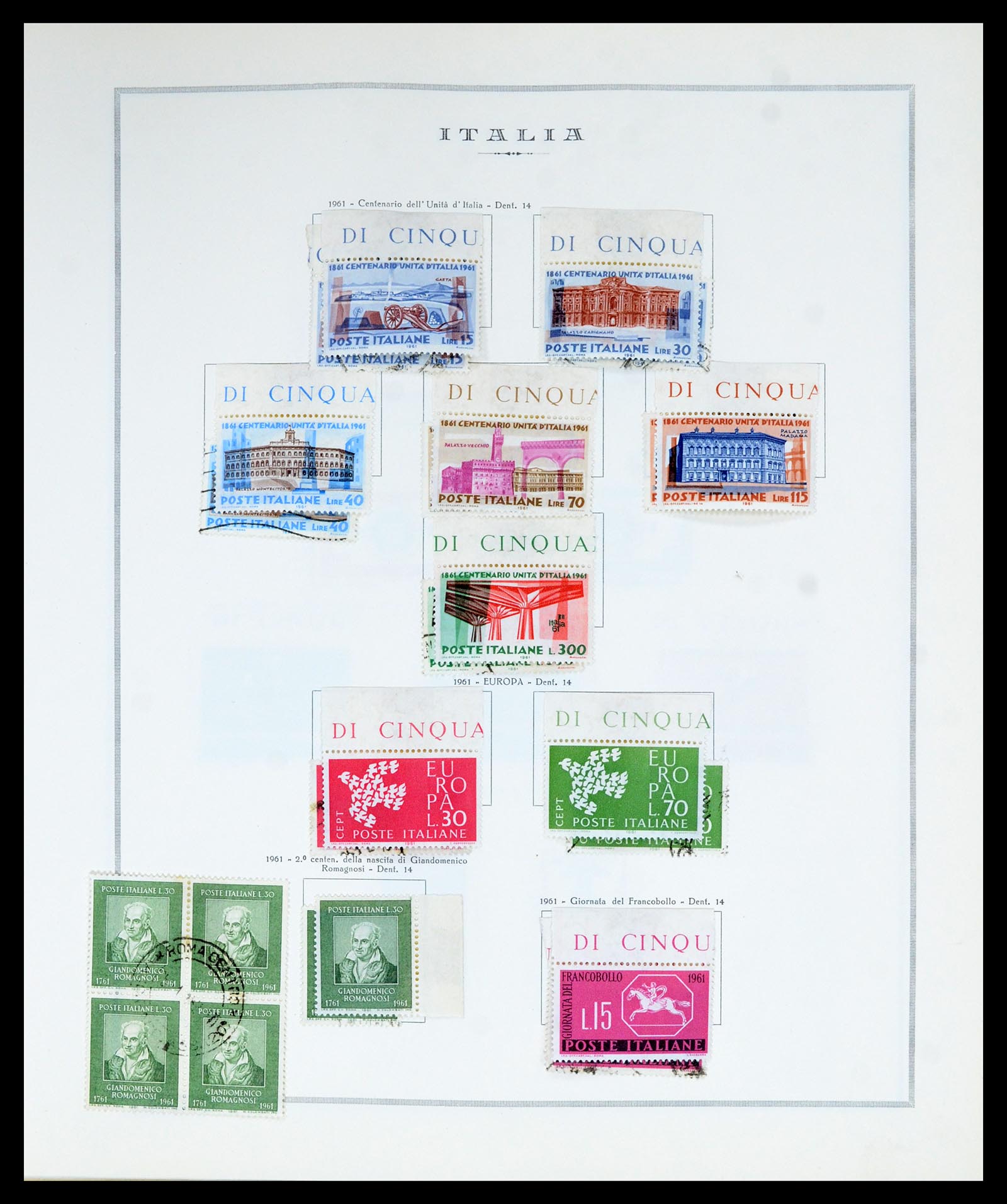 36865 072 - Postzegelverzameling 36865 Italië en gebieden 1850-1966.