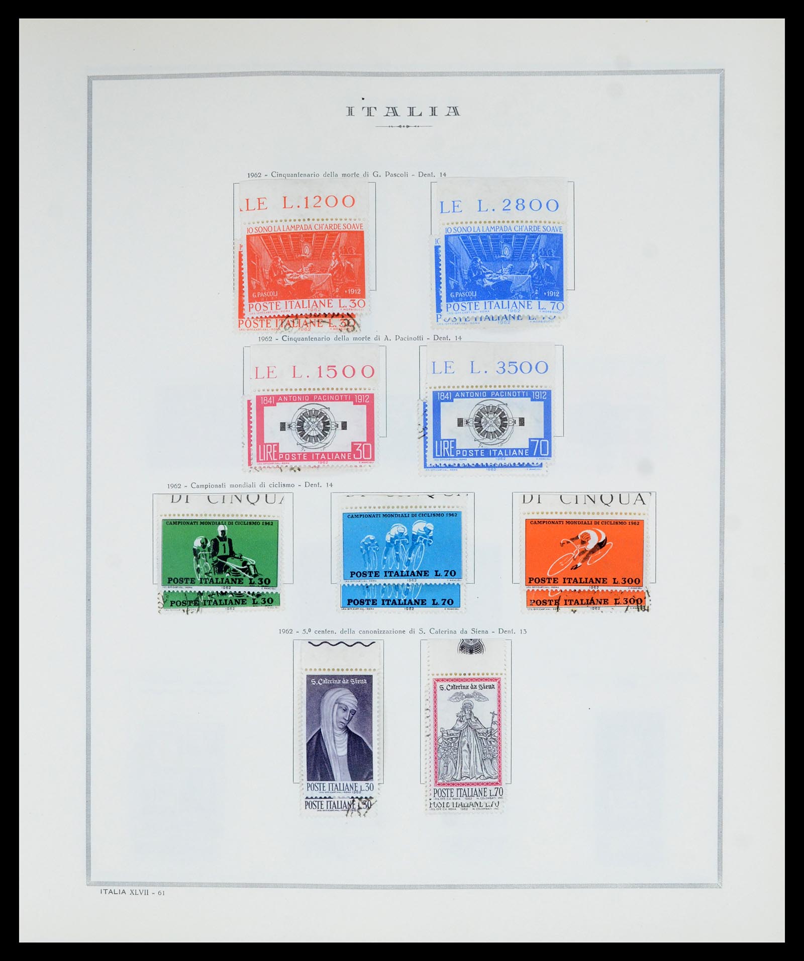 36865 073 - Postzegelverzameling 36865 Italië en gebieden 1850-1966.