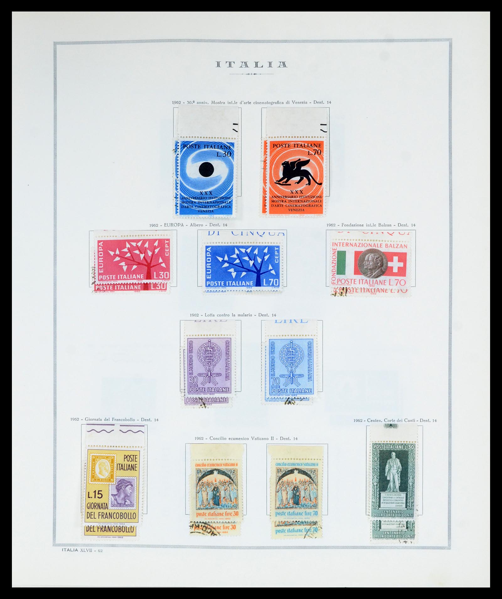 36865 074 - Postzegelverzameling 36865 Italië en gebieden 1850-1966.