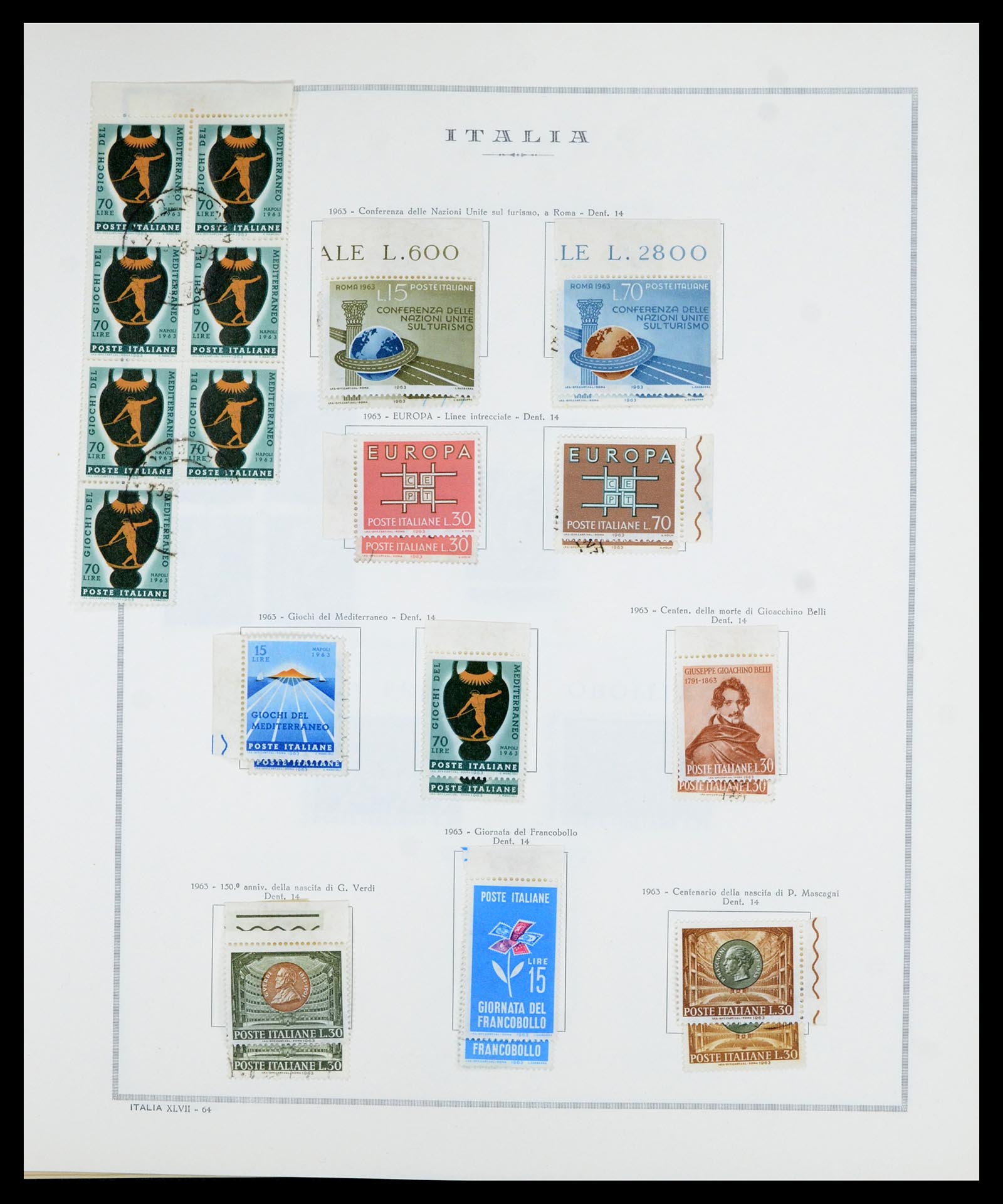 36865 076 - Postzegelverzameling 36865 Italië en gebieden 1850-1966.