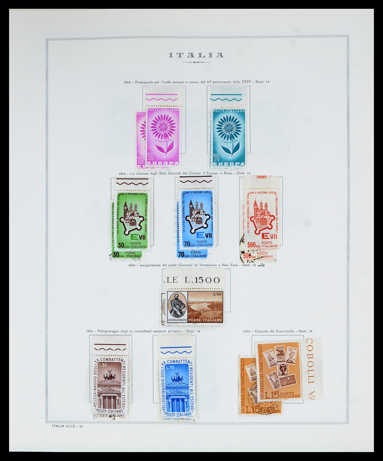 36865 078 - Postzegelverzameling 36865 Italië en gebieden 1850-1966.