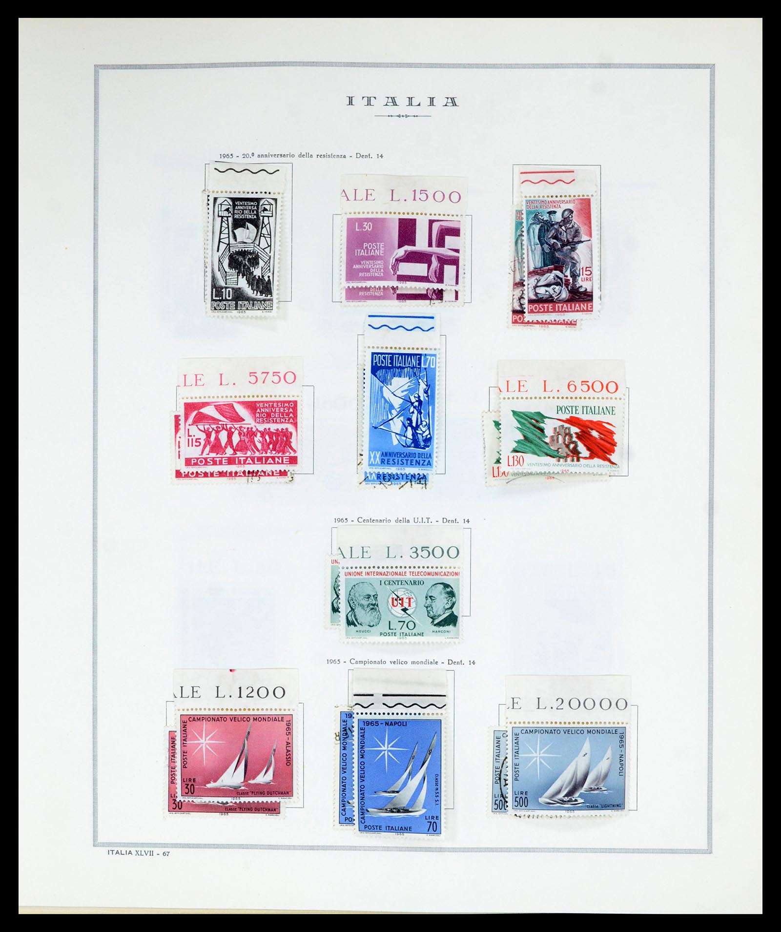 36865 079 - Postzegelverzameling 36865 Italië en gebieden 1850-1966.