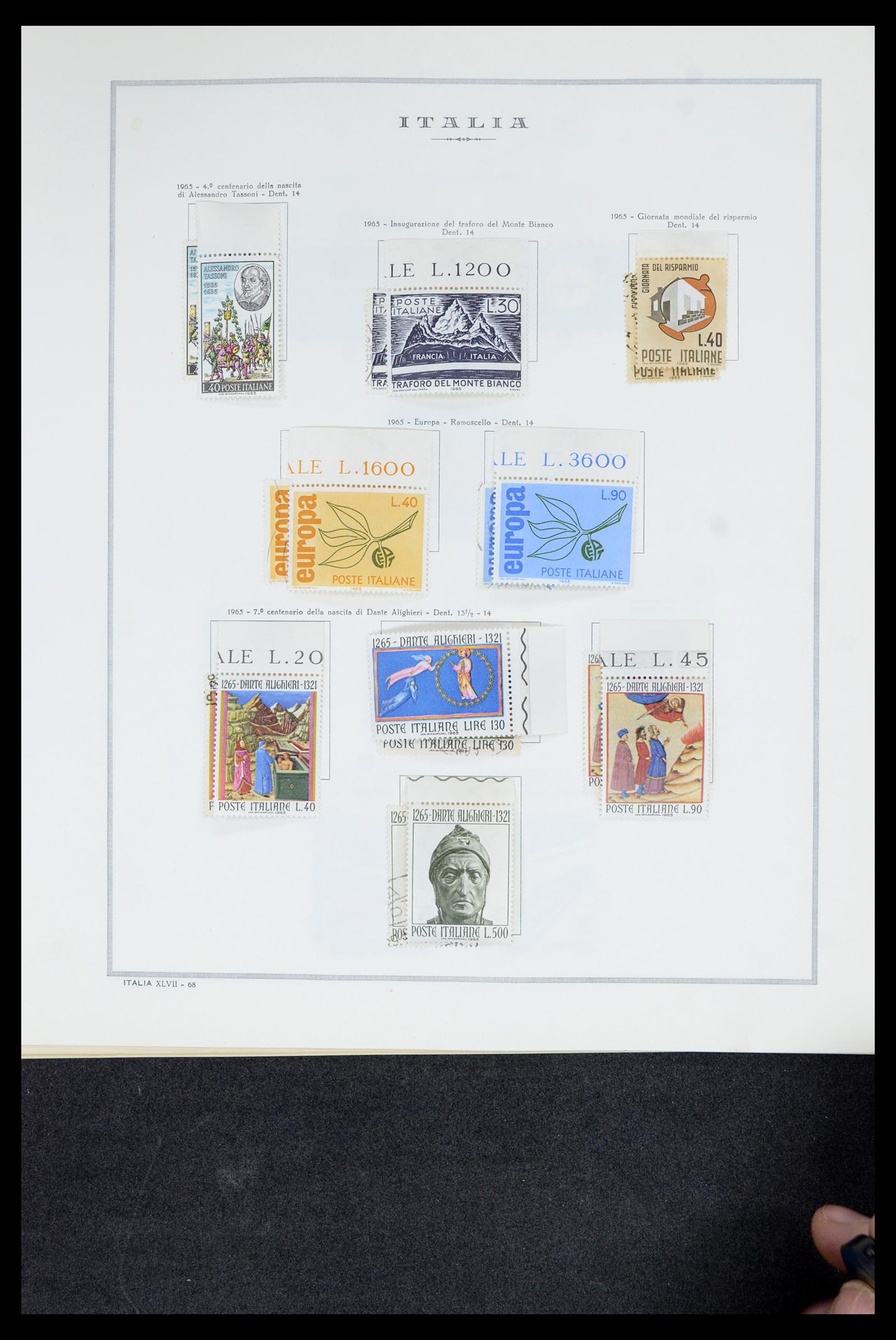 36865 080 - Postzegelverzameling 36865 Italië en gebieden 1850-1966.