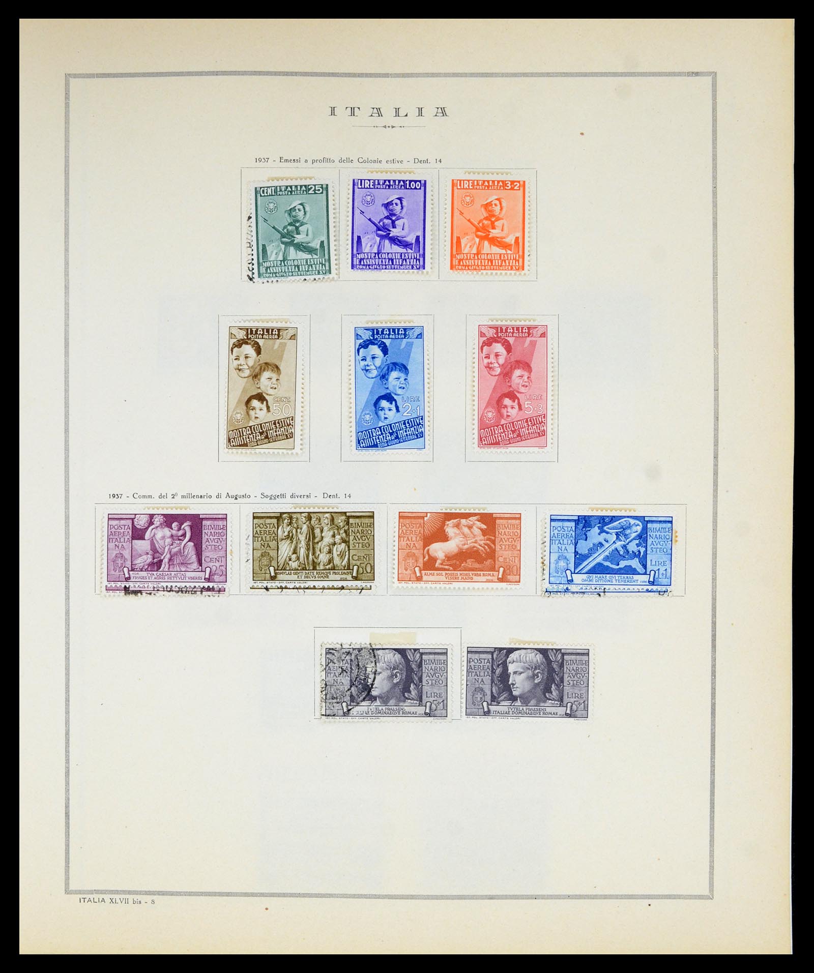 36865 089 - Postzegelverzameling 36865 Italië en gebieden 1850-1966.